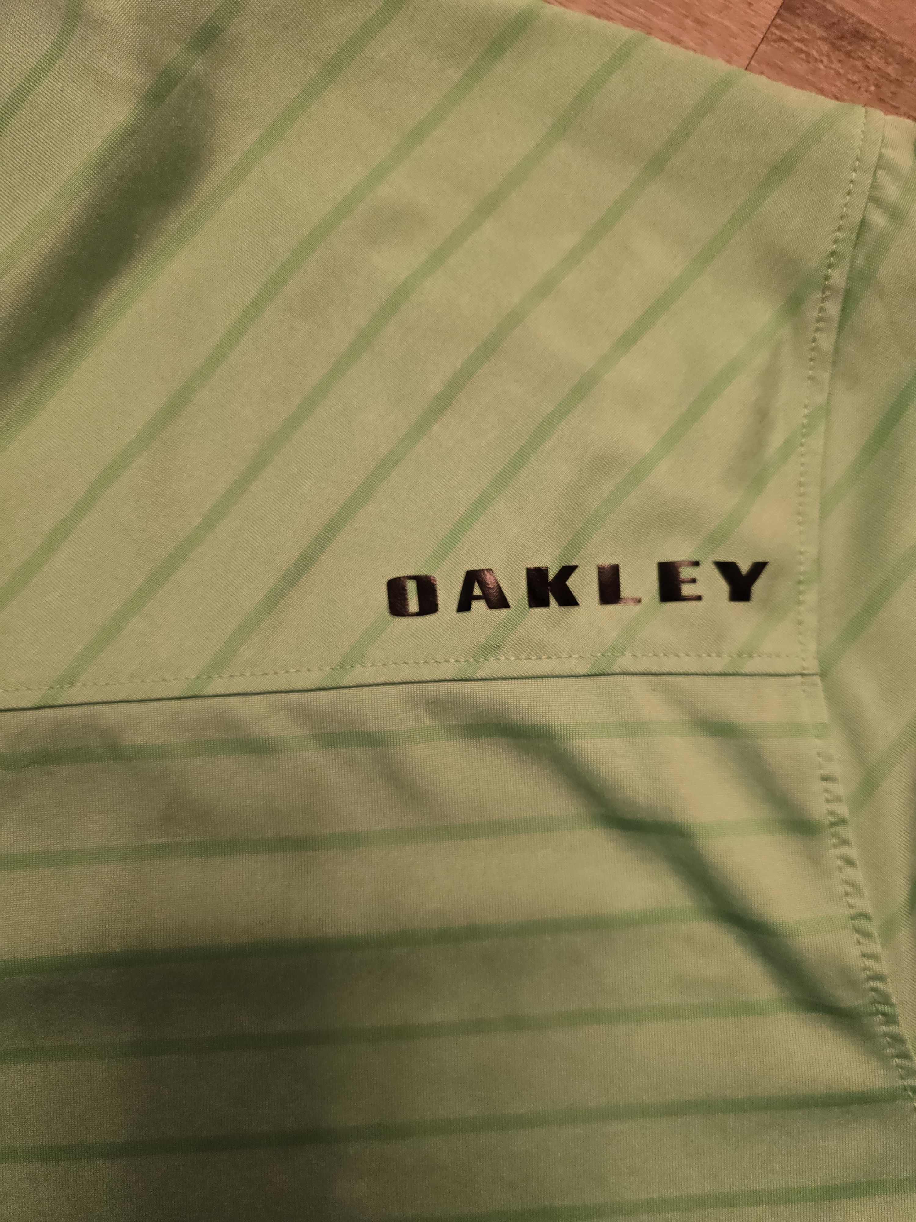 Oakley Oakley Men's Regular Fit Green Striped Polo Size XL Size US XL / EU 56 / 4 - 7 Thumbnail