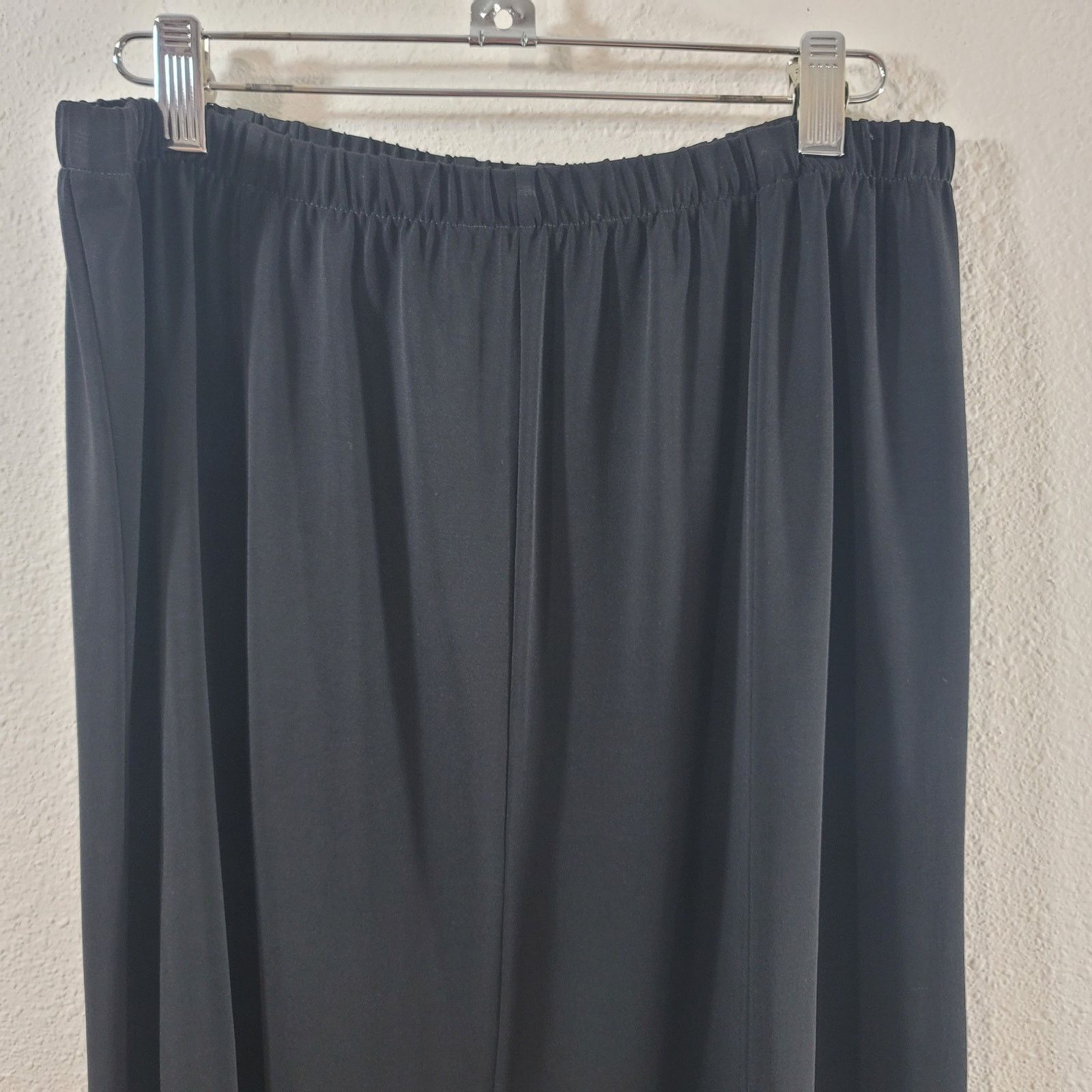 Other TanJay Black A Line Elastic Waist Pleated Maxi Skirt Medium Size 30" / US 8 / IT 44 - 6 Thumbnail