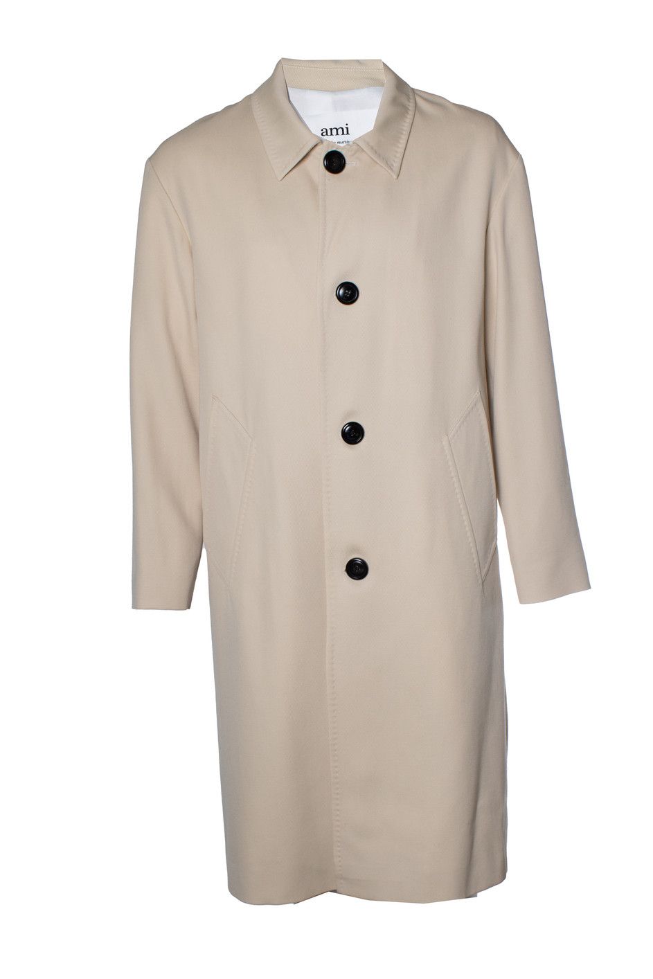 AMI Ami, beige overcoat with 2 slip pockets Size US M / EU 48-50 / 2 - 1 Thumbnail