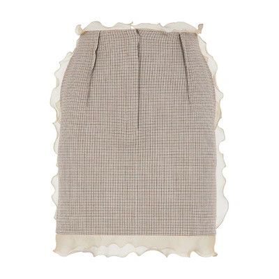 Fendi o1loc1c0824 Mini Skirt in Beige Size 30" / US 8 / IT 44 - 2 Thumbnail