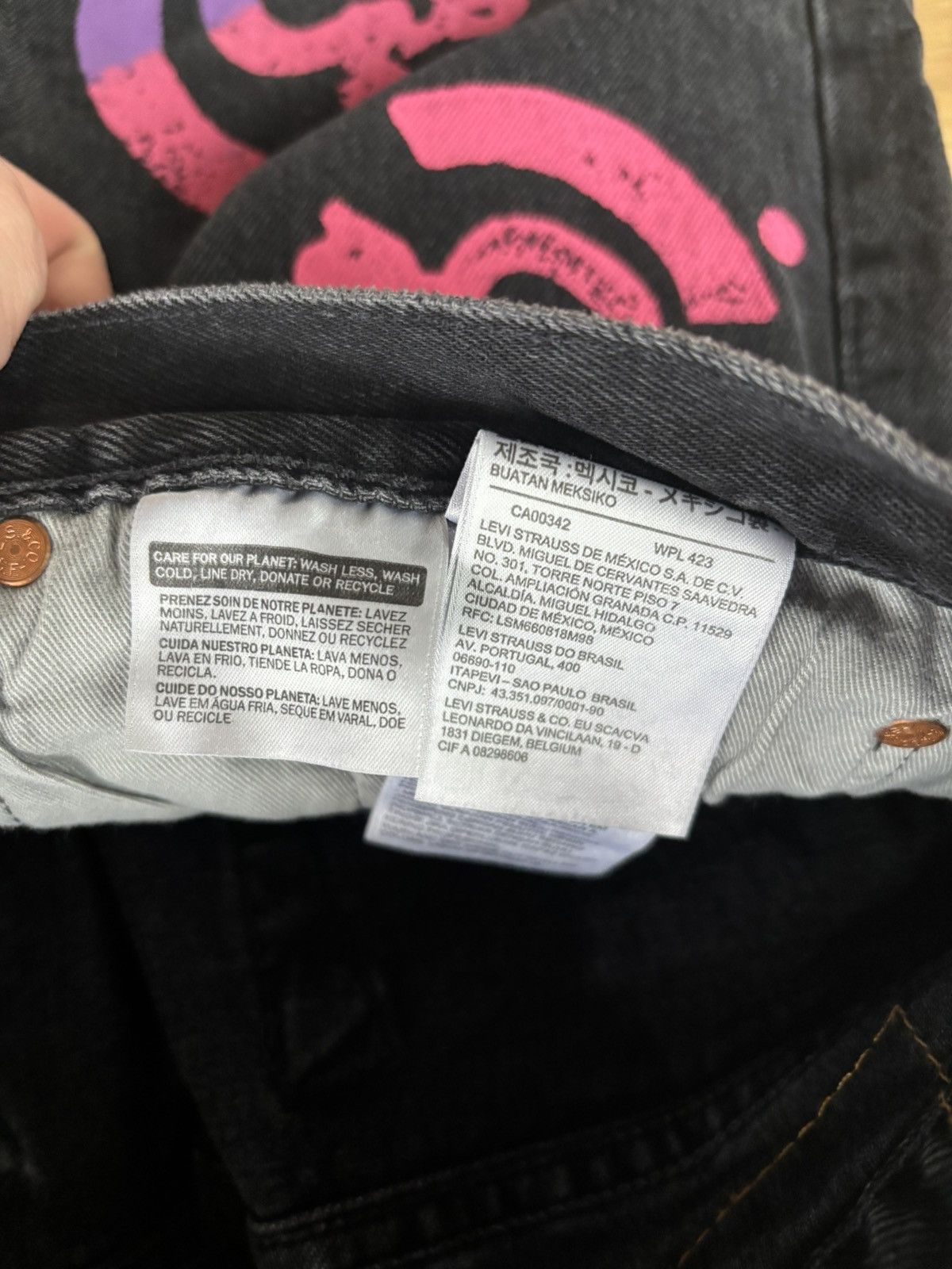 DENIM TEARS Denim Tears Bstroy Tears Blue/Pink 501 Jeans 32x32 Size US 32 / EU 48 - 13 Thumbnail