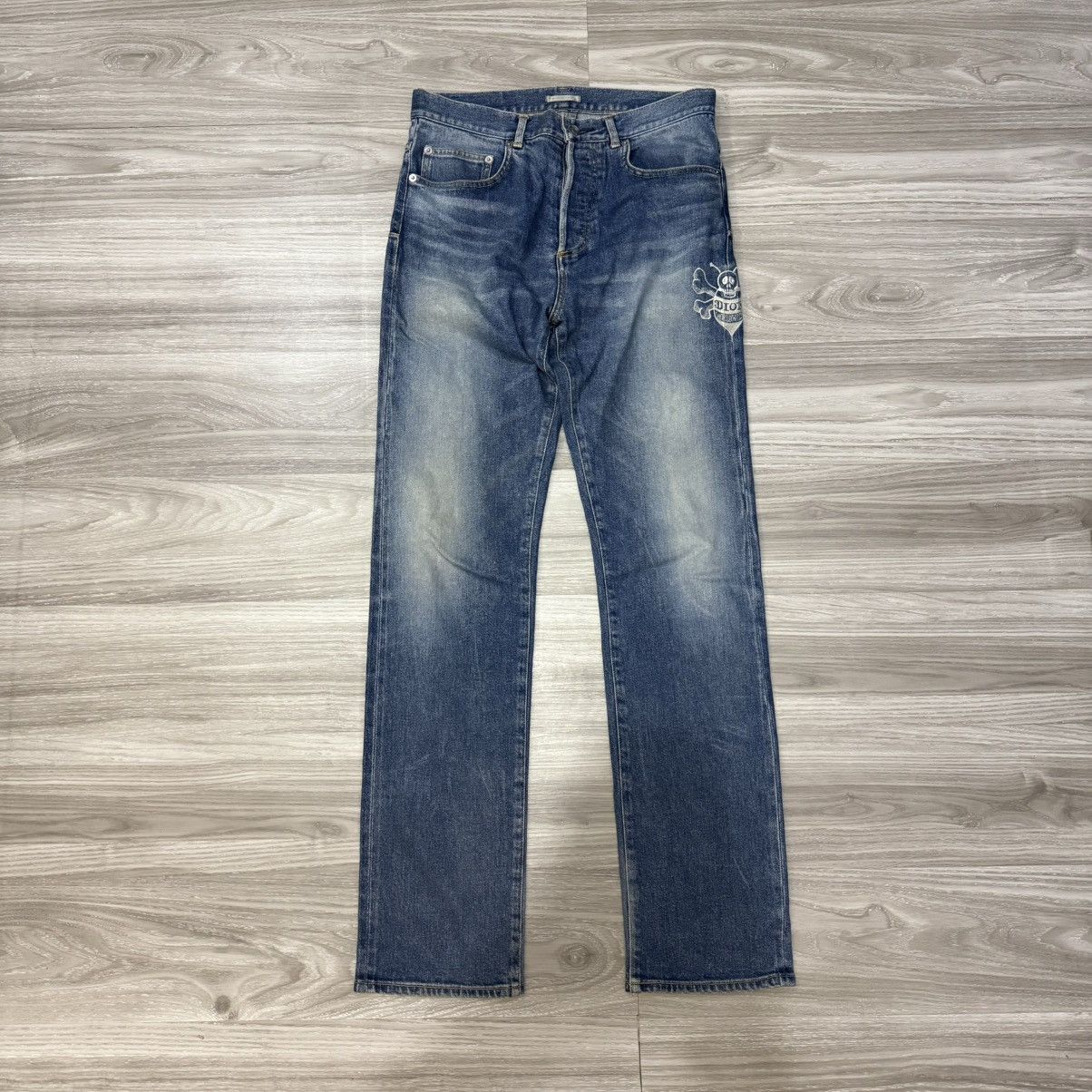 Dior × Stussy Dior x Shawn Stussy green denim jeans 31 | Grailed