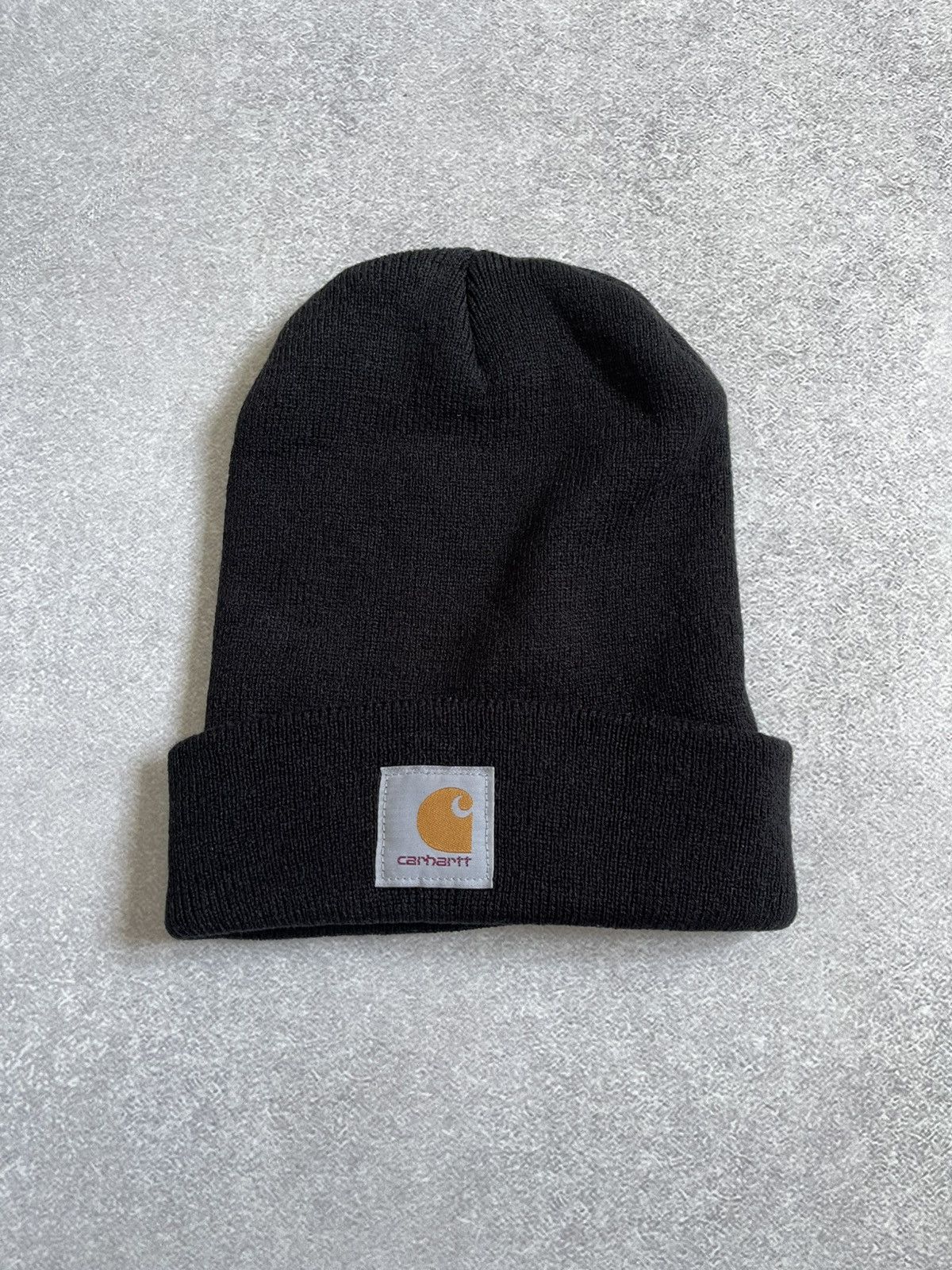 Carhartt Vintage Carhartt Black Stretch Beanie Hat Watch Acrylic Hat Size ONE SIZE - 1 Thumbnail