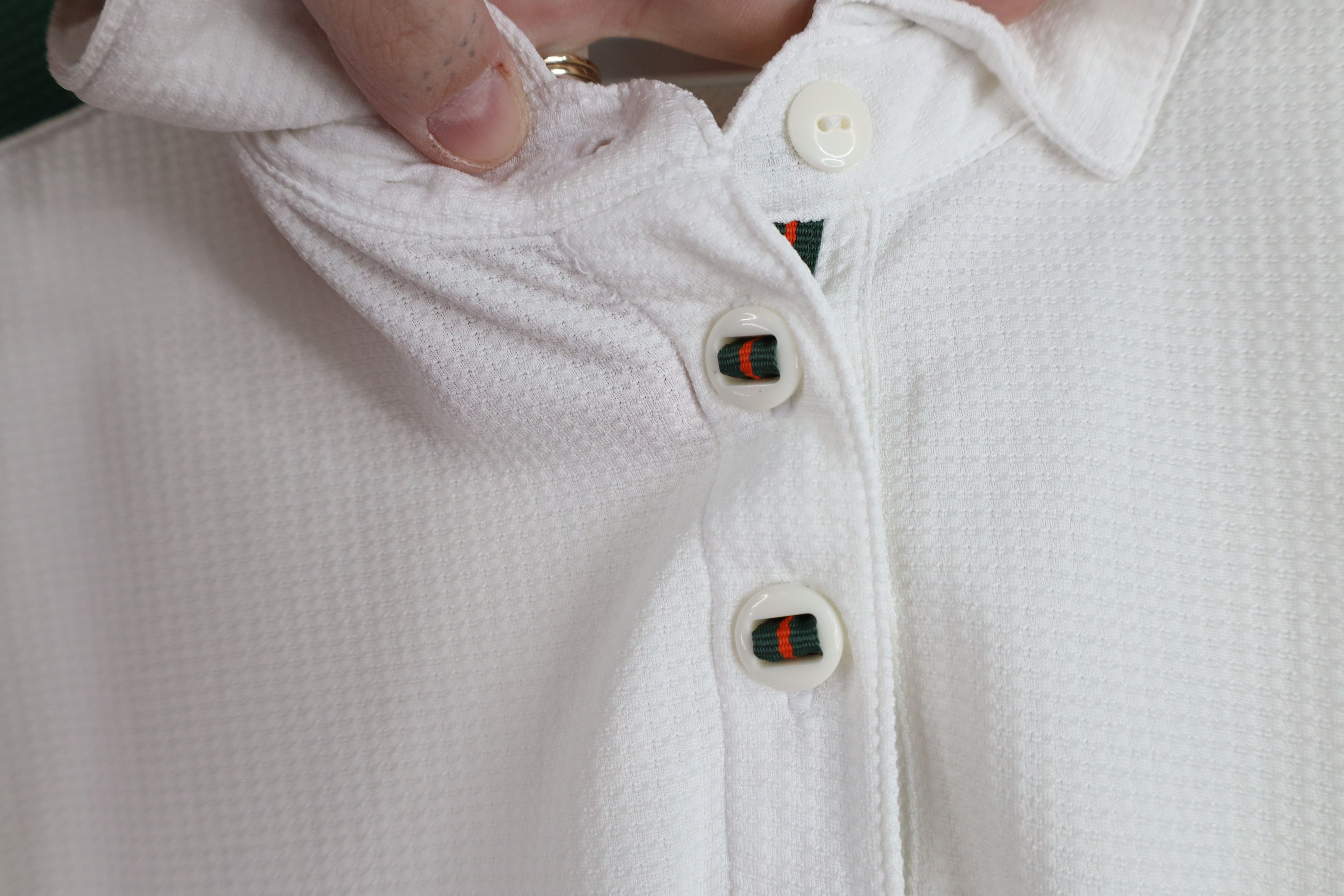 Nike × Vintage Vintage Nike Mini Swoosh University of Miami Hurricanes Polo Size XL / US 12-14 / IT 48-50 - 12 Thumbnail