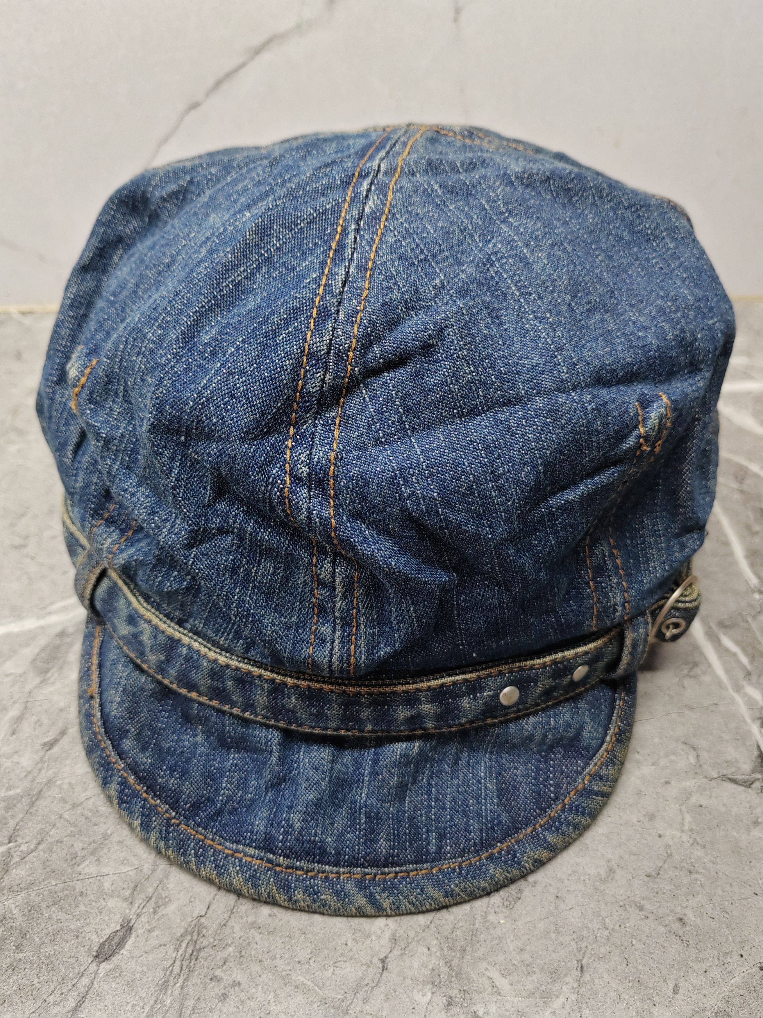 Japanese Brand Vintage Onside Denim Japanese Style Cap Hat Size ONE SIZE - 2 Thumbnail