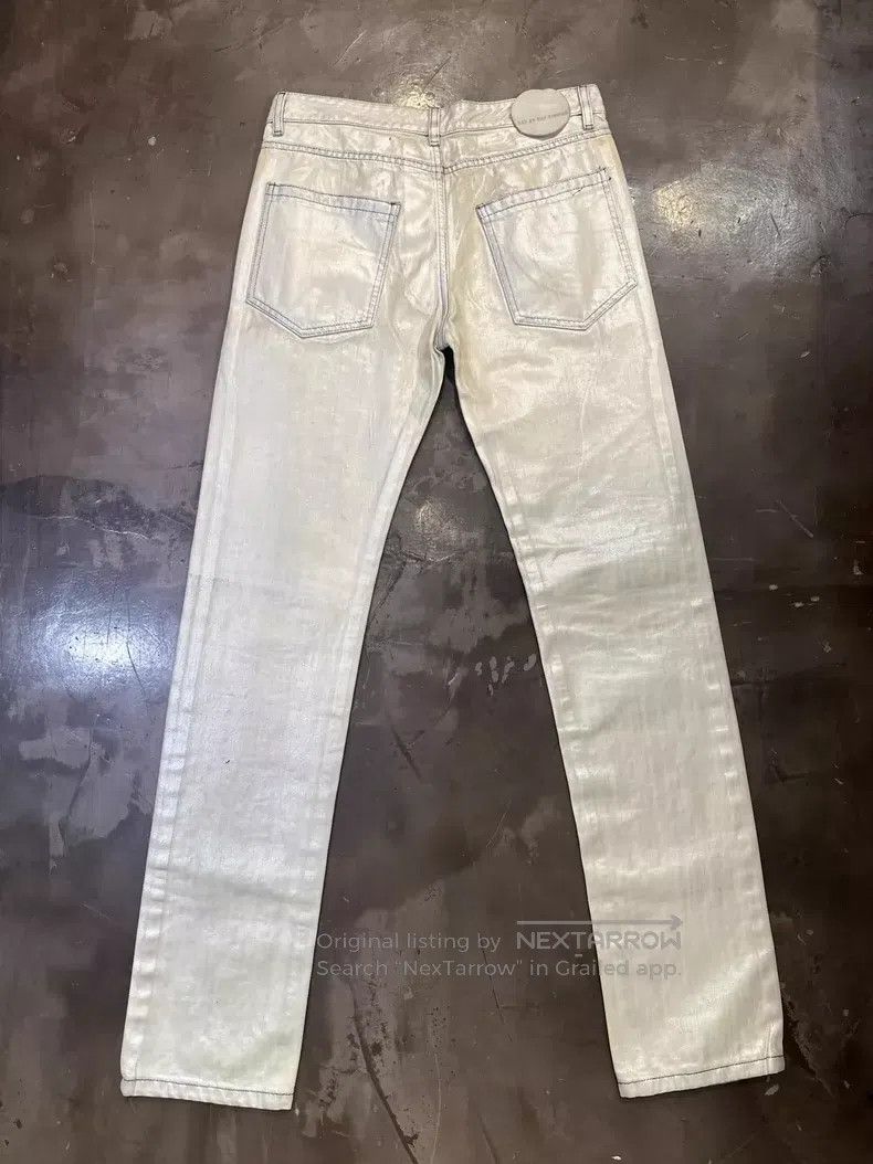 Raf Simons Raf Simons Beige pioneer brushed wax jeans Size US 32 / EU 48 - 2 Thumbnail