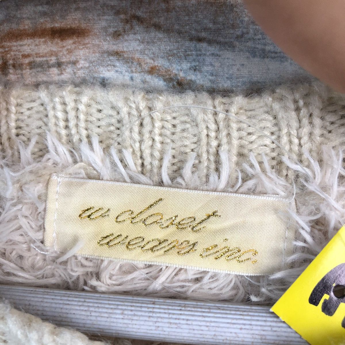 Homespun Knitwear × Japanese Brand W Closet Wears Ino White Knitwear #A1240 Size US M / EU 48-50 / 2 - 9 Thumbnail