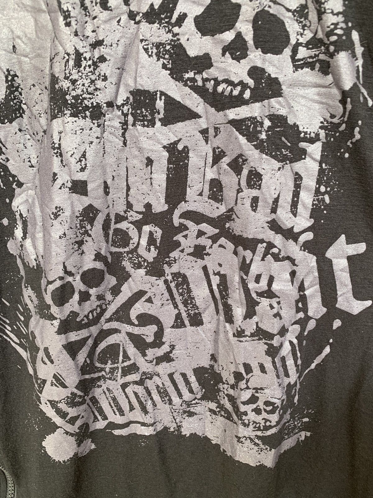 If Six Was Nine Algonquins poem punk skull asymmetrical zip pullover hoodie Size US M / EU 48-50 / 2 - 6 Thumbnail