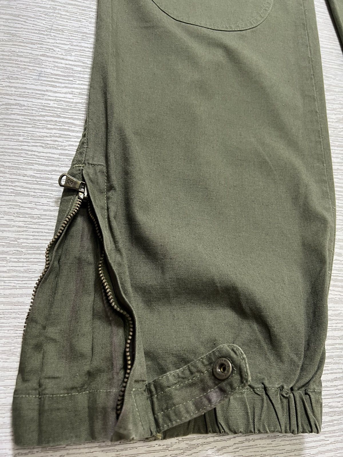 Dolce & Gabbana Dolce & Gabbana - Cotton Linen Olive Military Cargo Pants Size US 32 / EU 48 - 8 Thumbnail