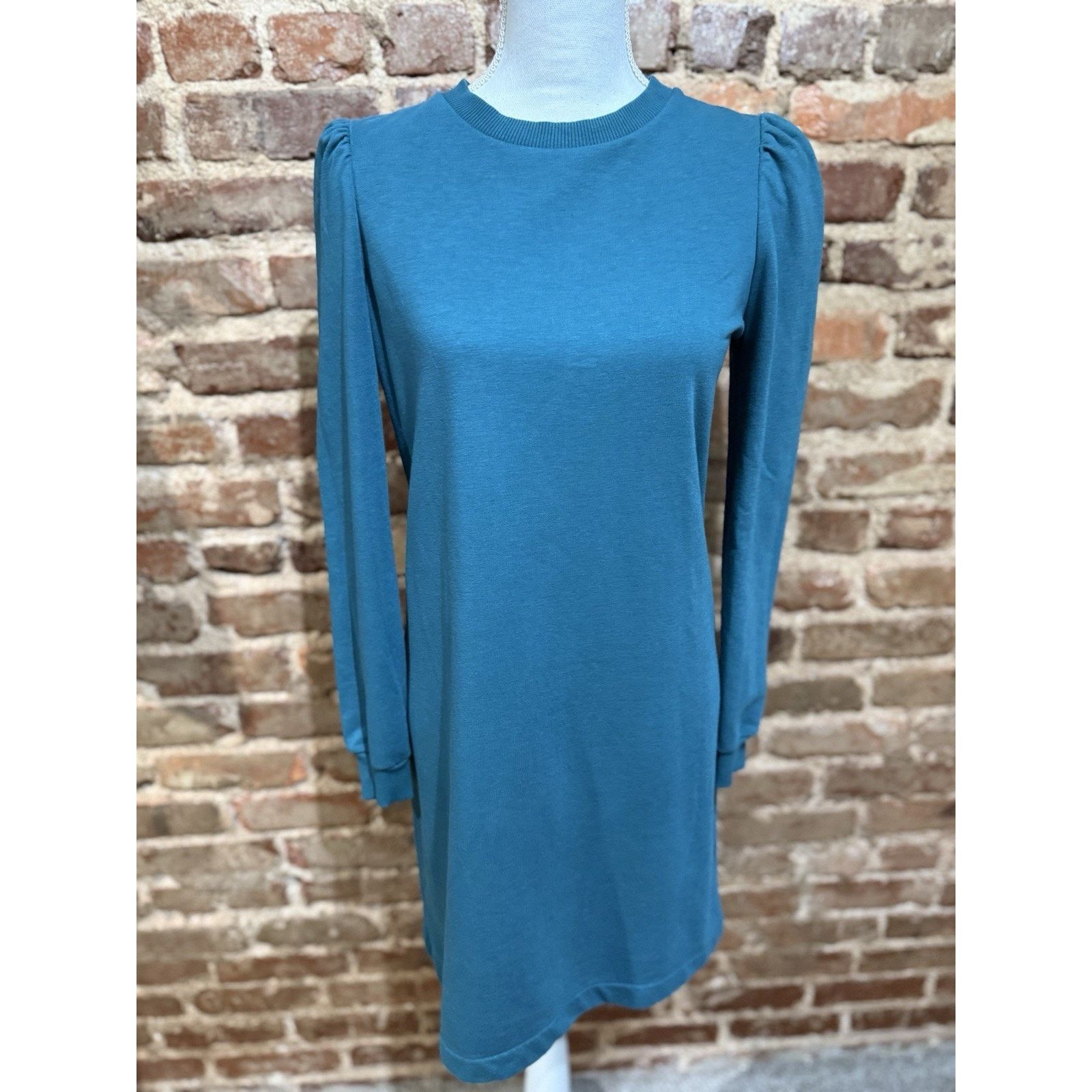 Boden Boden Puff Sleeve Dress Blue Sz 6 Minimalist Soft Holiday Size M / US 6-8 / IT 42-44 - 2 Thumbnail