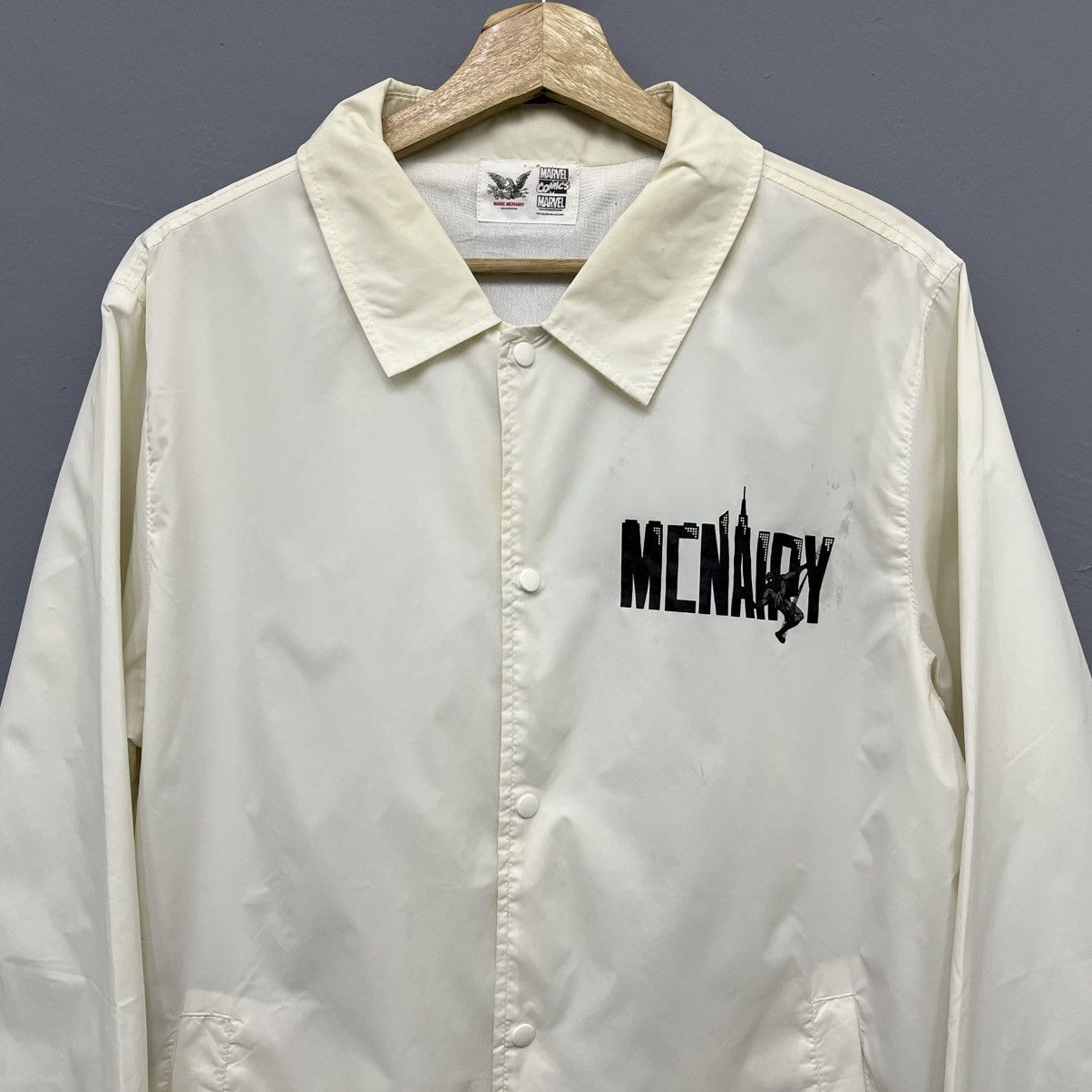 Mark McNairy × Marvel Comics McNairy Spiderman Snap Button Windbreaker Jacket Size US M / EU 48-50 / 2 - 3 Thumbnail