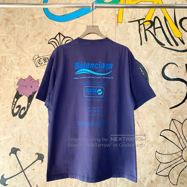 Balenciaga Balenciaga Alphabet Printed Retro Knit Short Sleeve T-Shir Size US XXS / EU 40 - 6 Thumbnail