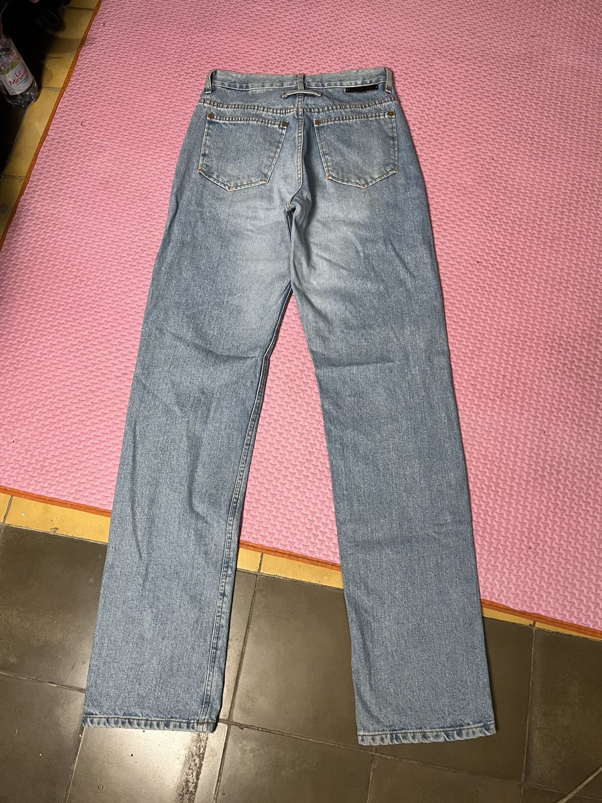 Gaultier Homme Objet 🔥RARE🔥Vintage JPG SKuLL Washed Blue denim Size US 26 / EU 42 - 5 Thumbnail