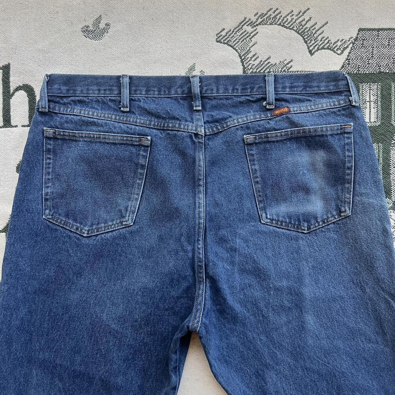 Vintage Vintage Y2K/2000s Baggy Grunge Dark Wash Denim Jeans! Size US 42 / EU 58 - 7 Thumbnail