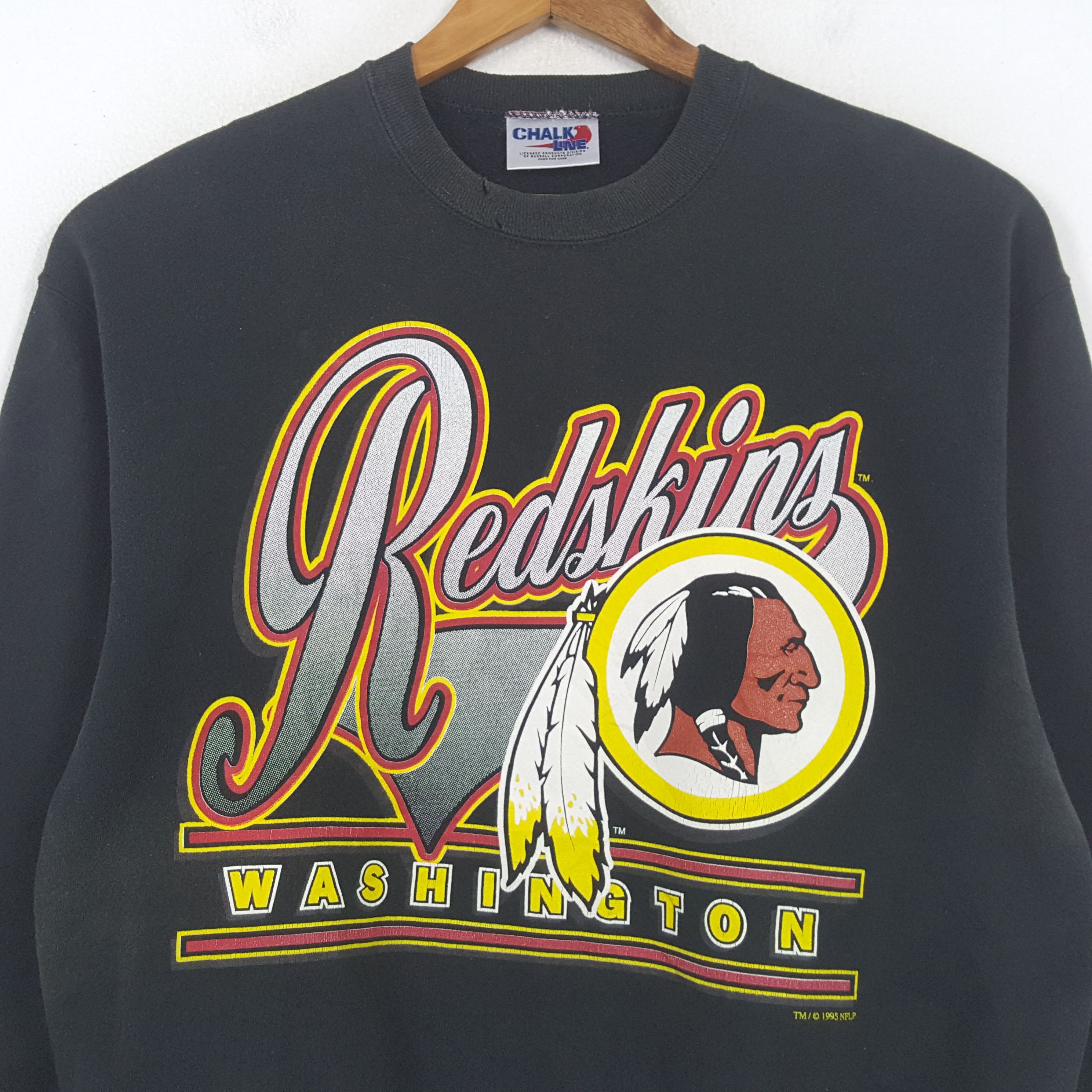 Chalk Line × NFL × Vintage Vintage REDSKING WASHINGTON NFL Team Sweatshirt C295N12 Size US M / EU 48-50 / 2 - 2 Thumbnail