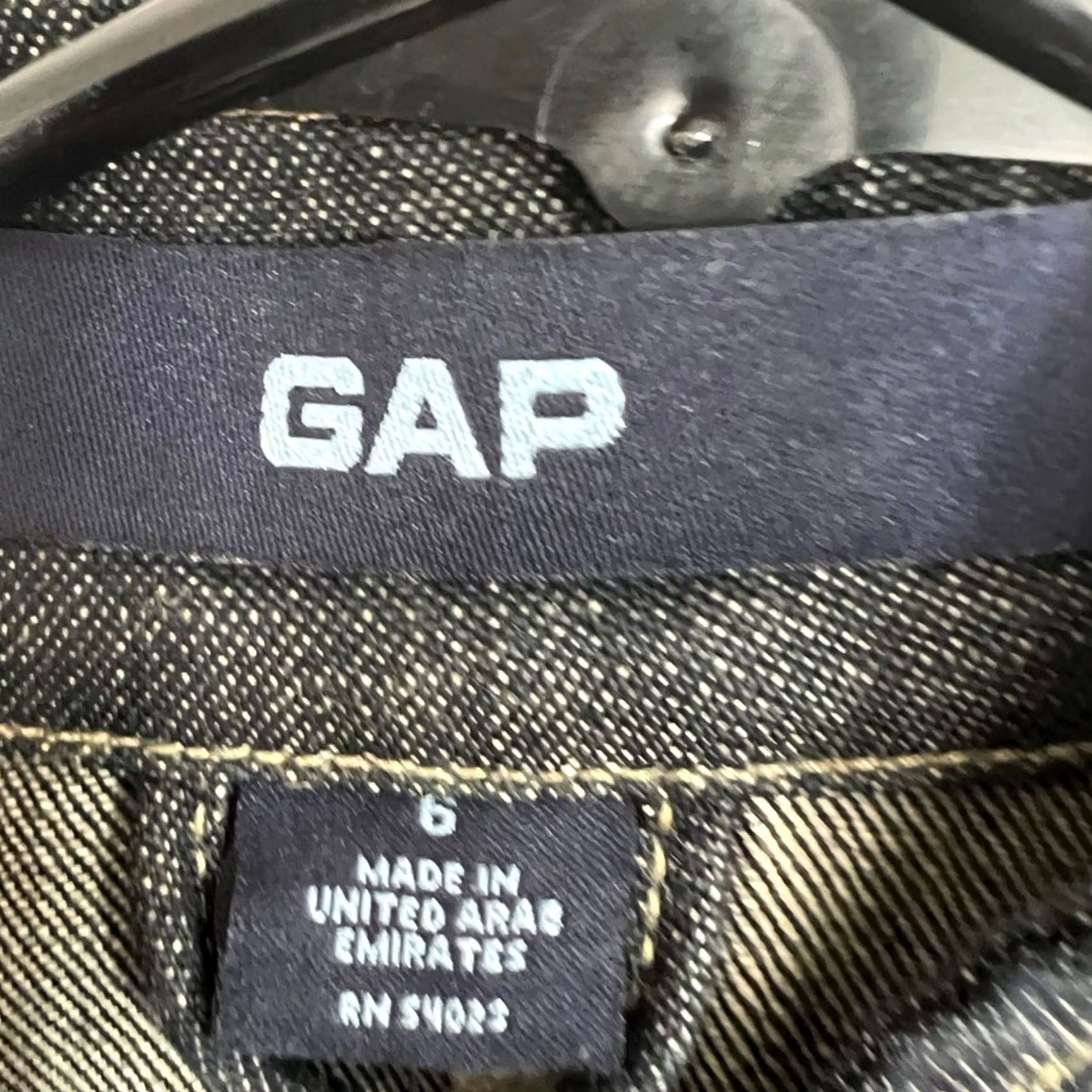 Gap Gap Jacket Women's 6 Blue Denim Button Up Pockets Cinch Waist Back Pleat Size M / US 6-8 / IT 42-44 - 4 Thumbnail