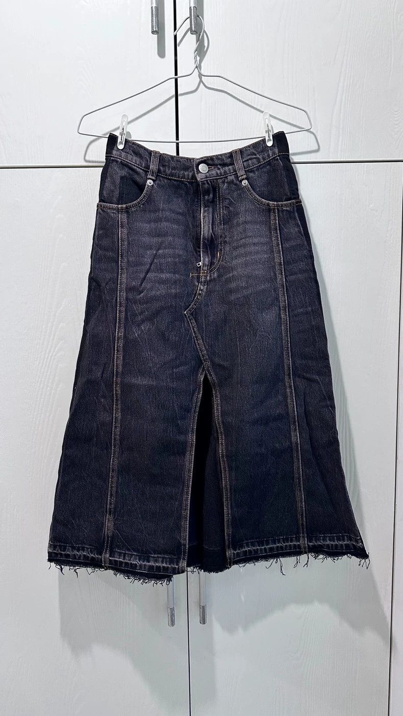 Alexander McQueen Alexander McQUEEN size 38 Cut and make old black denim ski Size 28" / US 6 / IT 42 - 1 Thumbnail