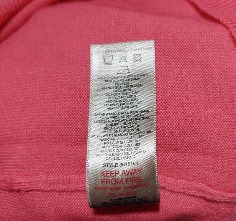 Other 100% wool sweater jumper u-neck pink vintage comfortable Size M / US 6-8 / IT 42-44 - 7 Thumbnail