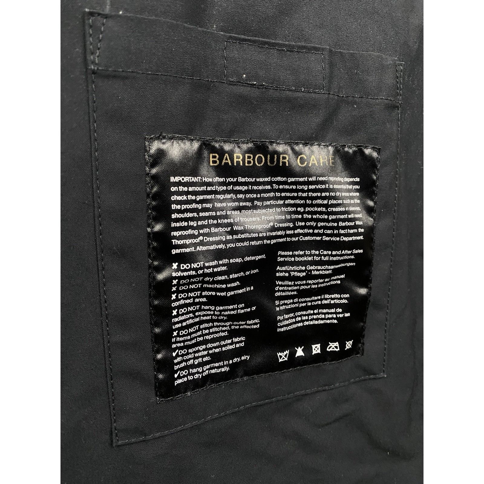 Barbour Barbour Braken Men's Black Waxed Motorcycle Jacket Size L Size US L / EU 52-54 / 3 - 13 Thumbnail