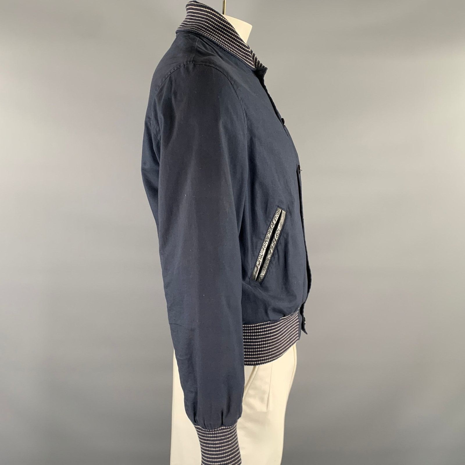 Golden Bear GOLDEN BEAR Size M Navy Cotton Bomber Jacket Size US M / EU 48-50 / 2 - 3 Thumbnail
