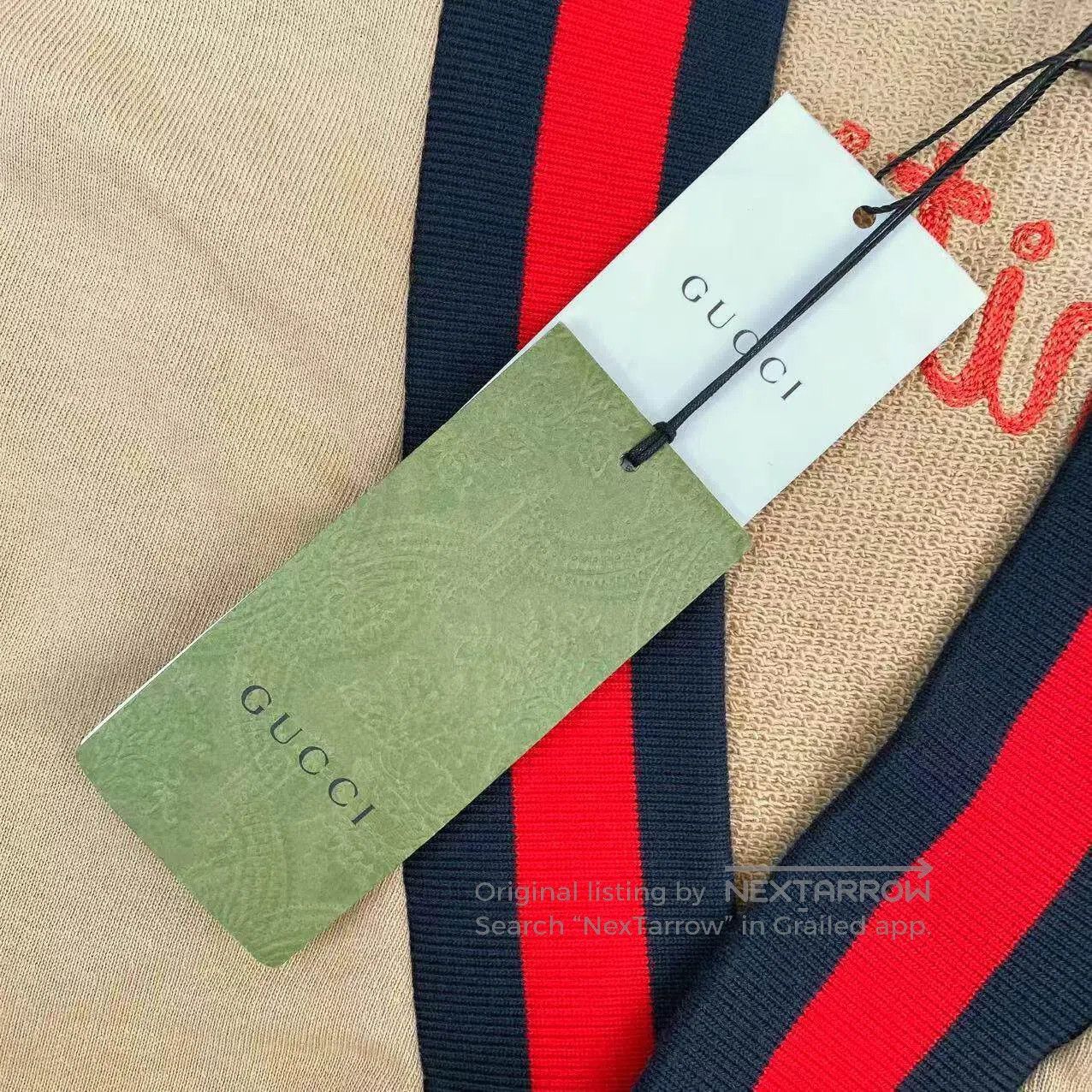 Gucci Guicci Mushroom embroidered back slogan cardigan| Size S / US 4 / IT 40 - 6 Thumbnail