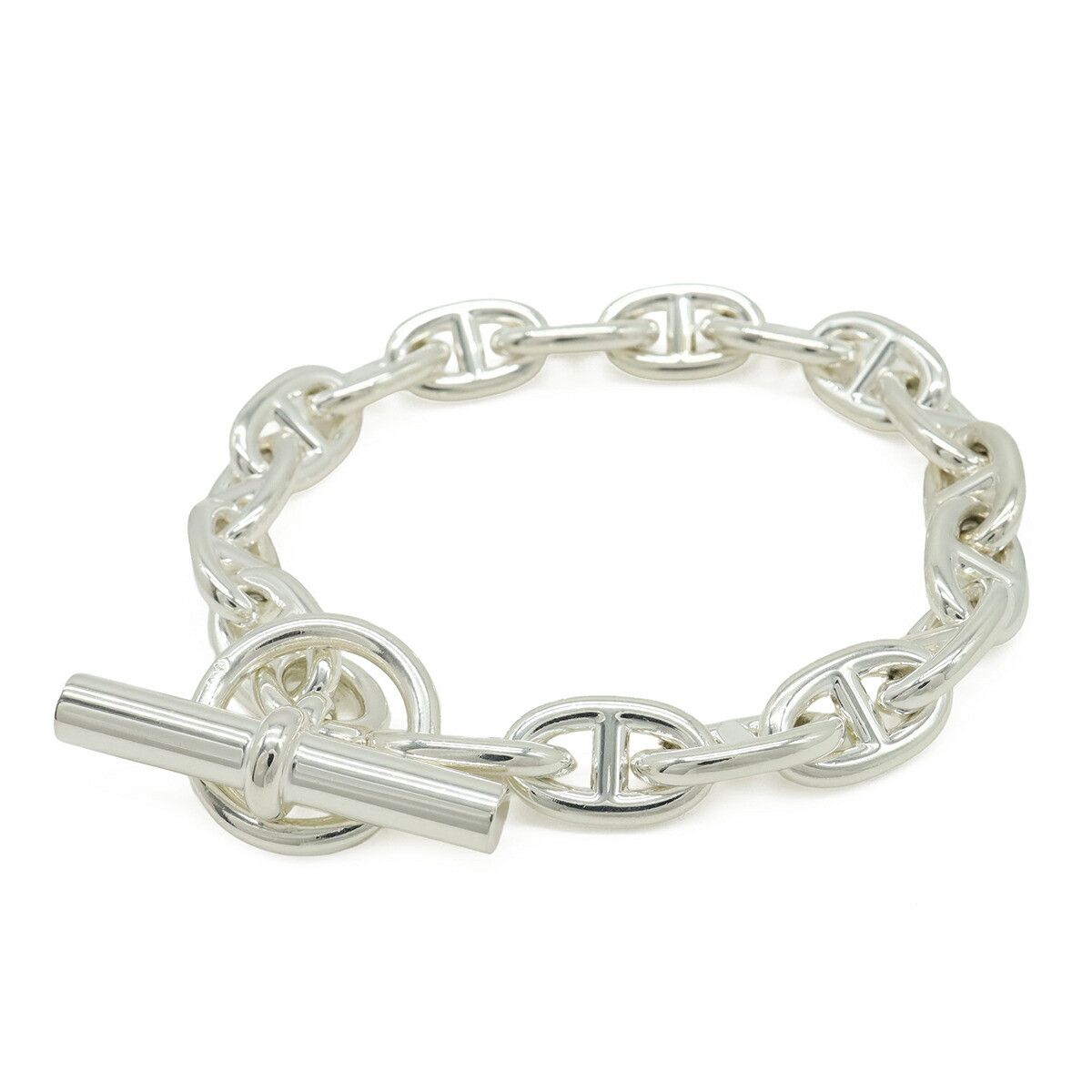 Hermes Hermes Hermes Chaine dAncre MM Silver Bracelet Precious Metal Bracelet DUTY FREE for USA Size ONE SIZE - 1 Thumbnail