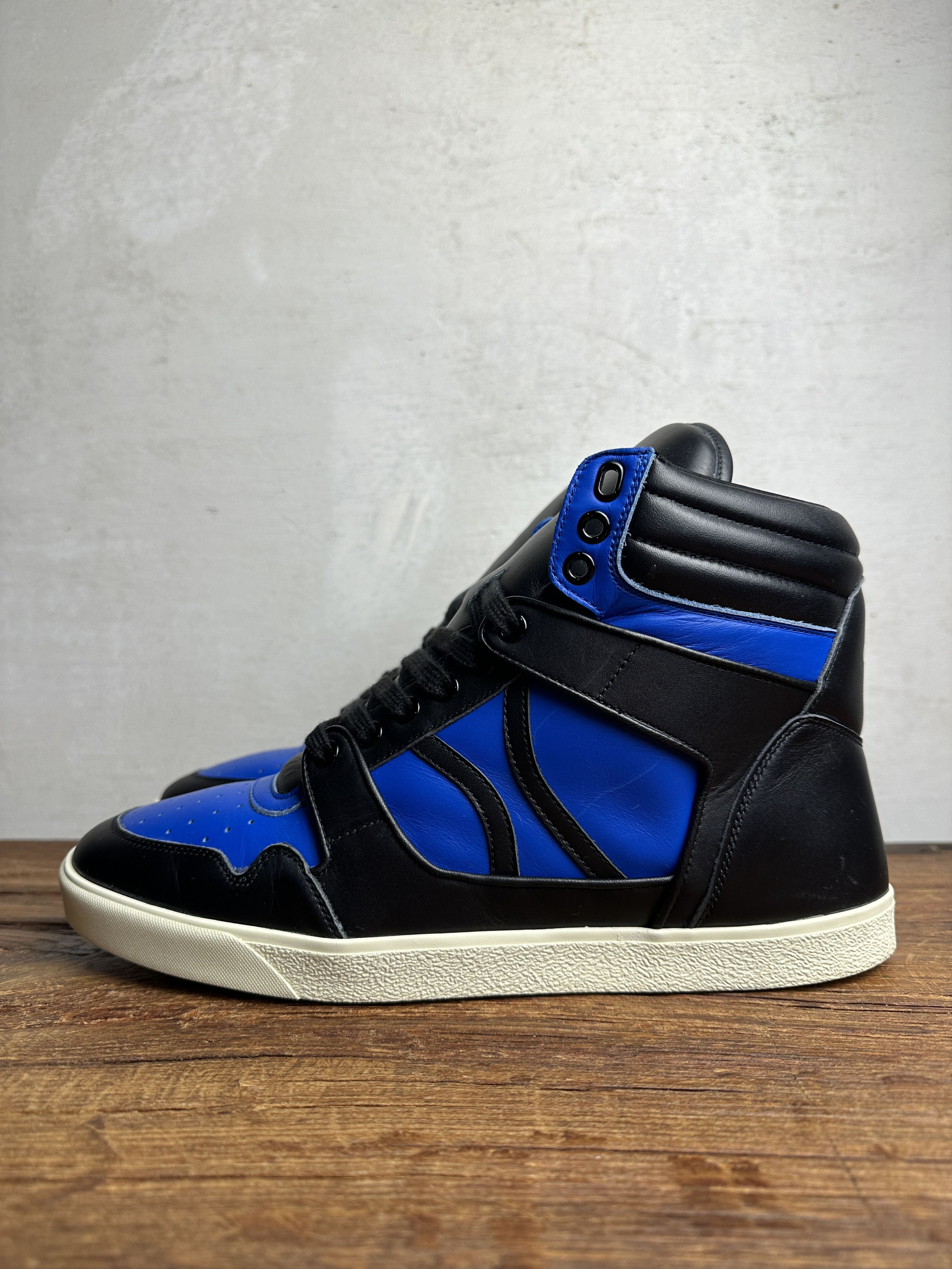 Celine Celine Celine Break Logo Leather Sneakers in Black Blue Size US 9 / EU 42 - 4 Thumbnail