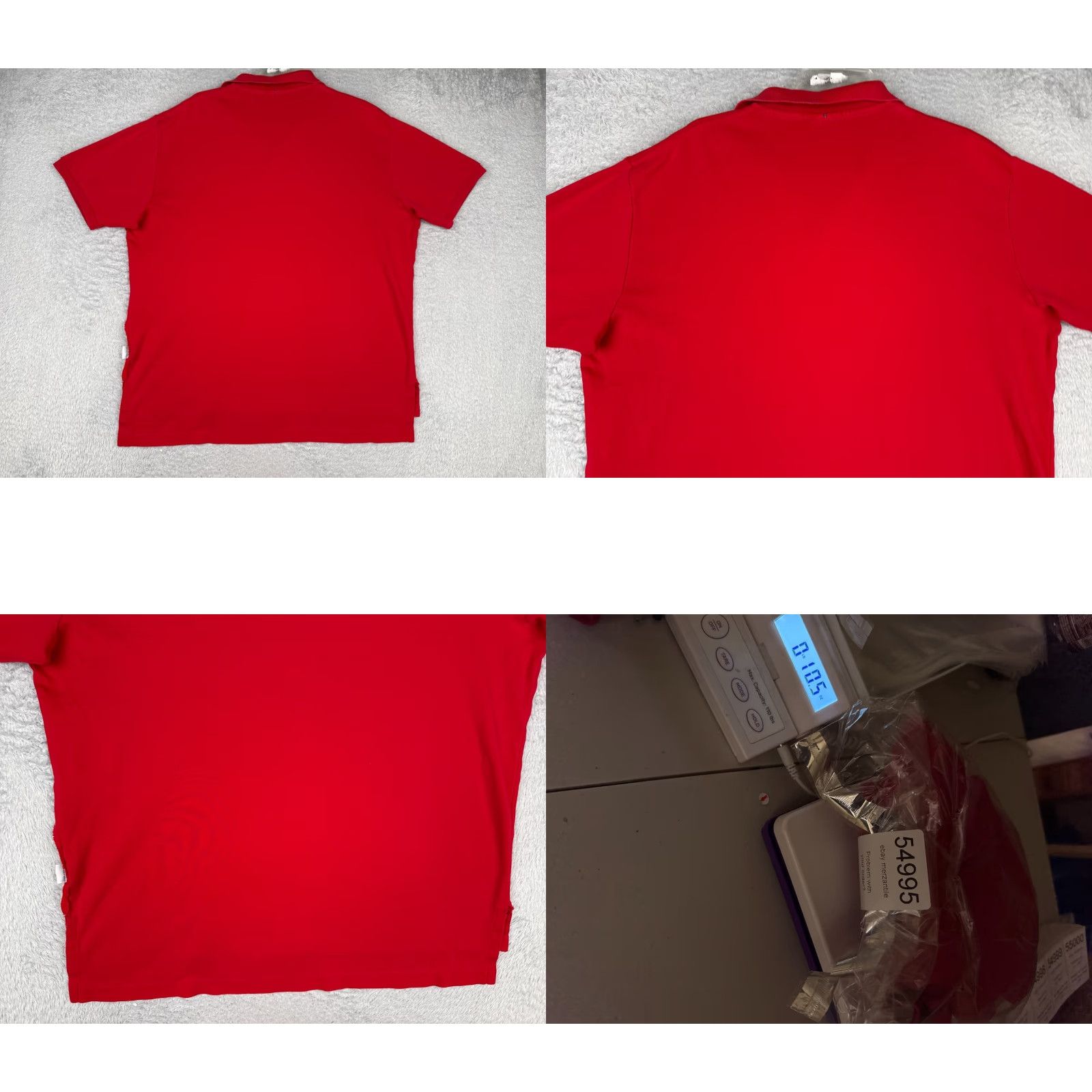 Ralph Lauren VINTAGE Ralph Lauren Polo Shirt Adult XL Red Short Sleeve 100% Cotton Slim logo Embroidered Men’s Polo Size US XL / EU 56 / 4 - 9 Thumbnail