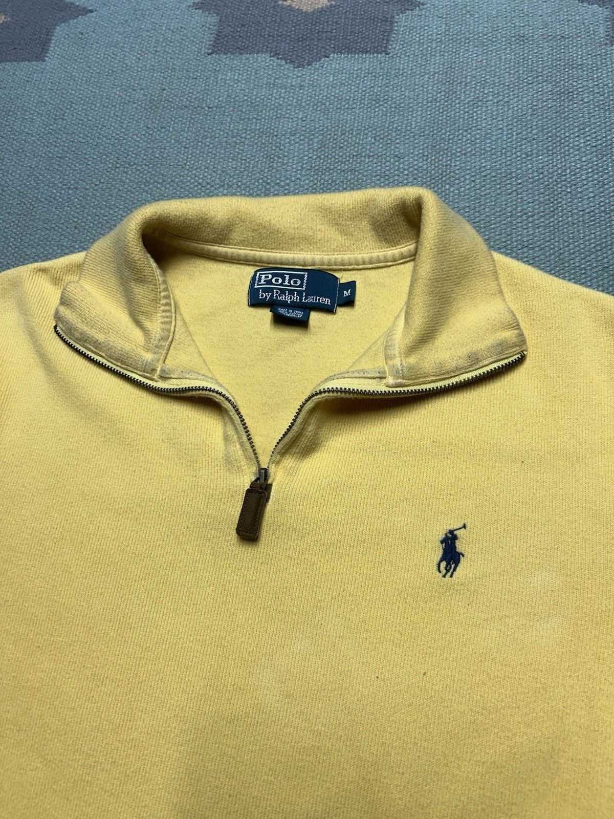 Vintage Vintage polo Ralph Lauren polo shirt ribbed cotton medium Size US M / EU 48-50 / 2 - 3 Thumbnail