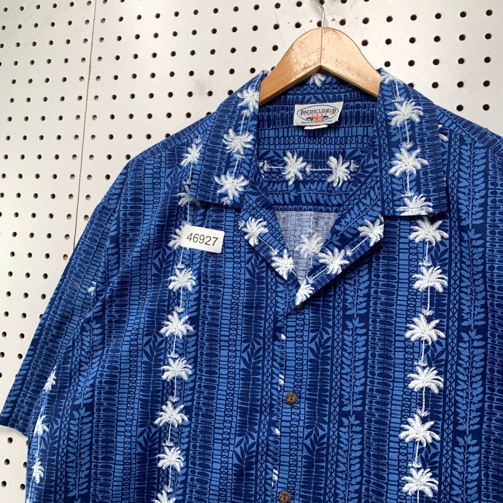 Vintage VINTAGE Pacific Button-Up Shirt Mens 2XL Blue 100% Cotton 80s Hawaiian Palm Floral Shirt Size US XXL / EU 58 / 5 - 7 Thumbnail