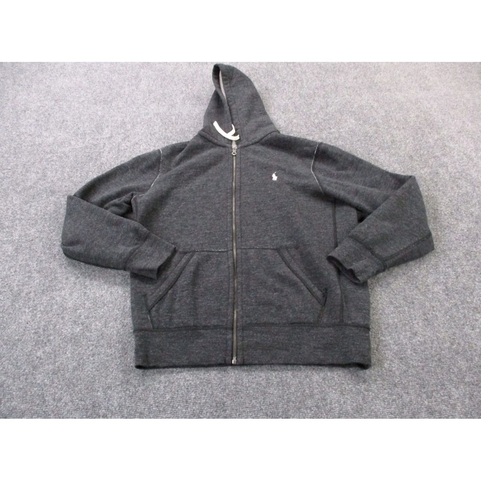 Polo Ralph Lauren Polo Ralph Lauren Jacket Mens L Black Sweatshirt Hoodie Polo Ralph Lauren Windbreaker Full Zip Hooded Pockets Logo Casual Size US L / EU 52-54 / 3 - 2 Thumbnail