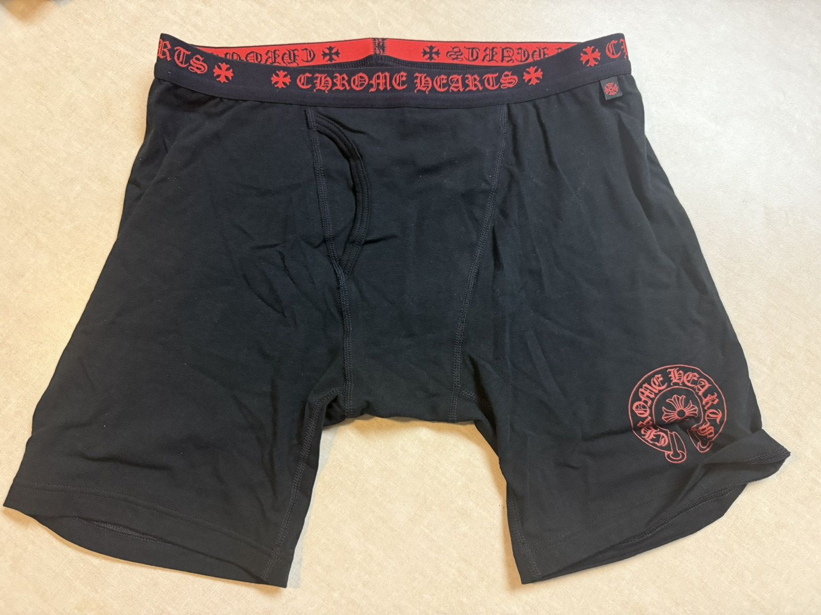 Chrome Hearts Chrome Hearts Black/Red Underwear (Long) Size 32 - 1 Thumbnail