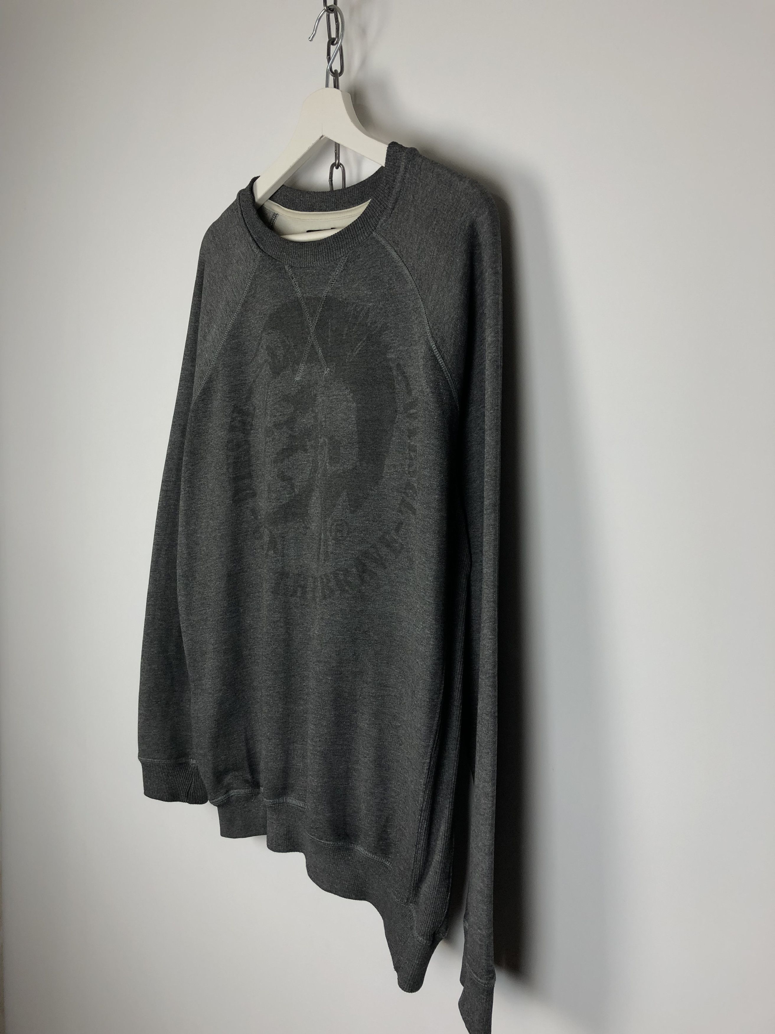 Diesel Diesel Sweatshirt Crewneck Center Logo Gray size M Size US M / EU 48-50 / 2 - 6 Thumbnail
