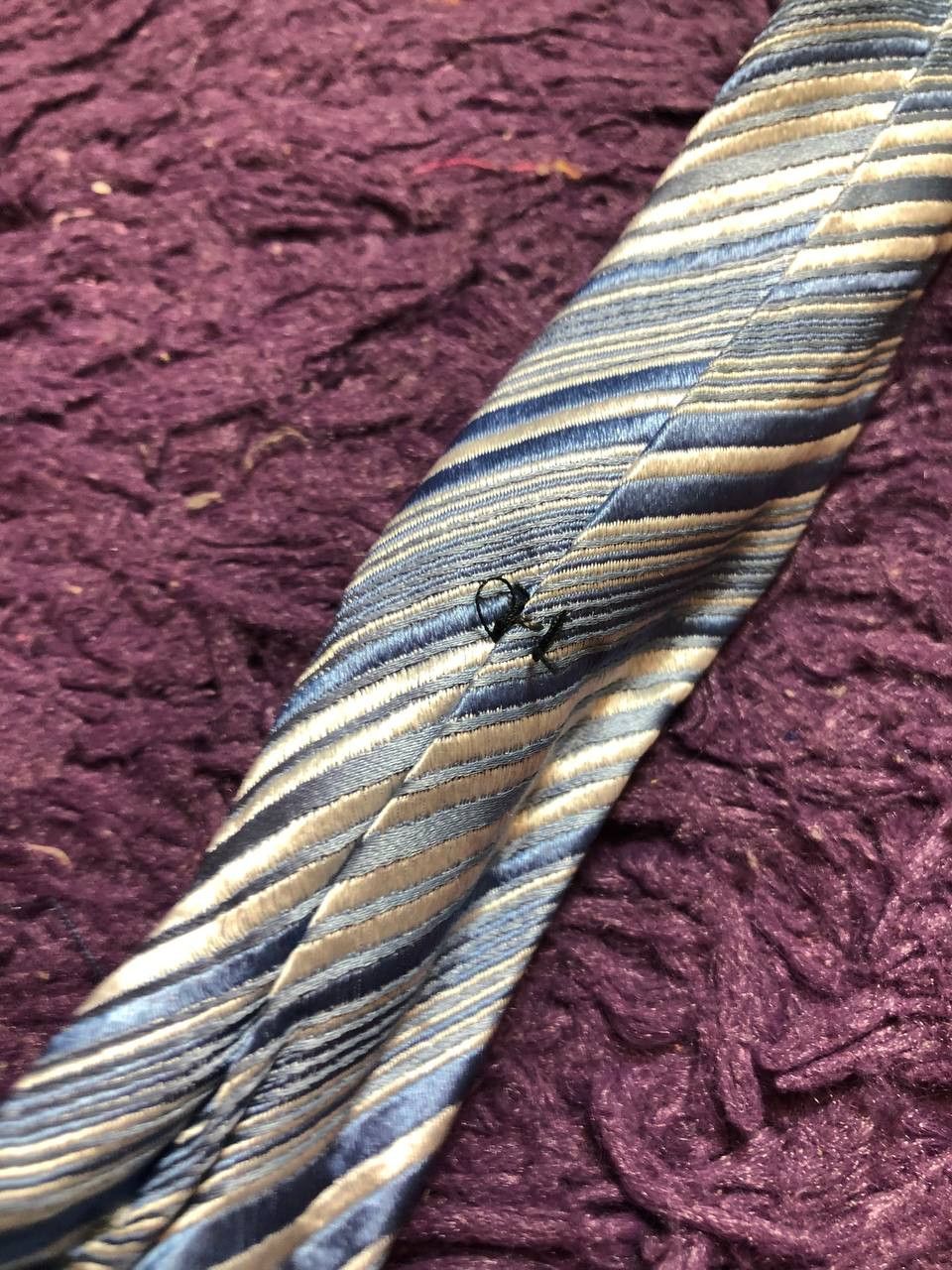 Lanvin Lanvin Tie 90s Monogram Cravatca Y2K Calssic Casual Size ONE SIZE - 8 Thumbnail