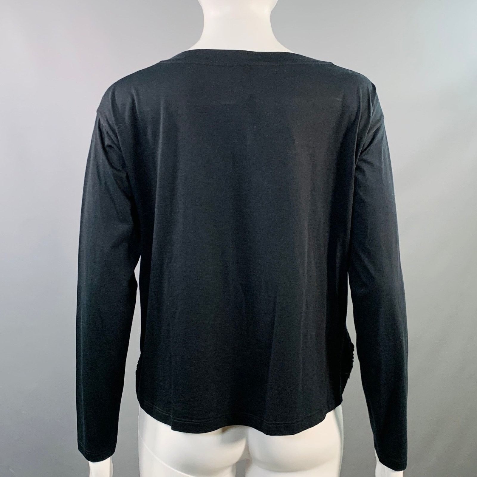 Louis Vuitton STEPHEN SPROUSE x LOUIS VUITTON Black Cotton Graffiti Top Size XS / US 0-2 / IT 36-38 - 4 Thumbnail