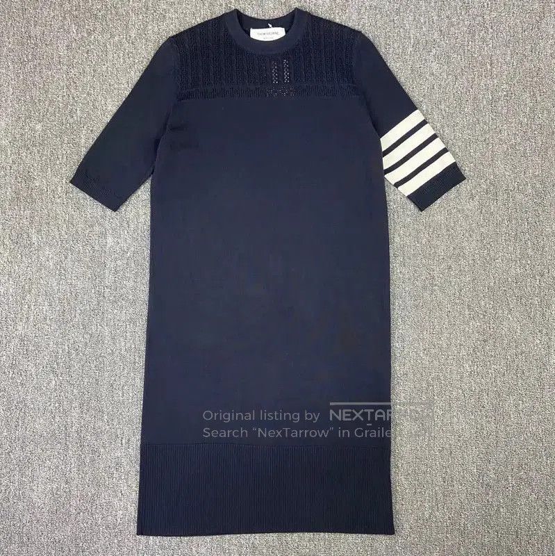 Thom Browne Thom Browne Navy Cotton Dress for Women . Size M / US 6-8 / IT 42-44 - 1 Thumbnail
