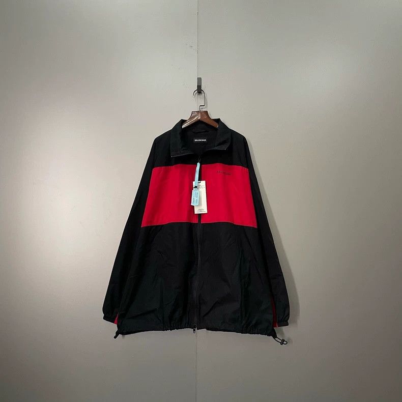 Balenciaga Balenciaga Black Red Logo Print Jacket - dmc Size US M / EU 48-50 / 2 - 1 Thumbnail