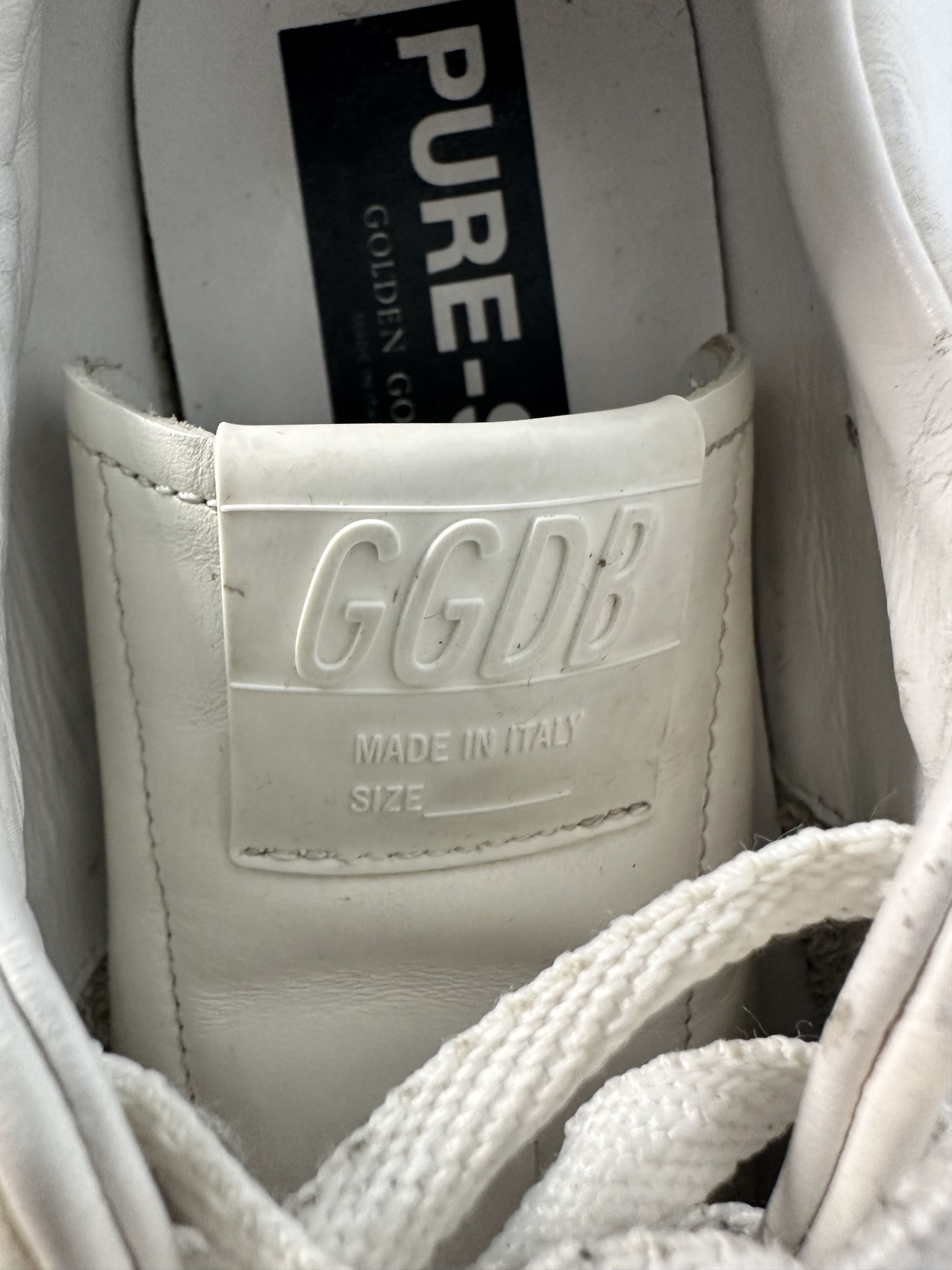 Golden Goose Golden Goose White Leather Pure Star Sneakers Size 41 Size US 8 / EU 41 - 9 Thumbnail