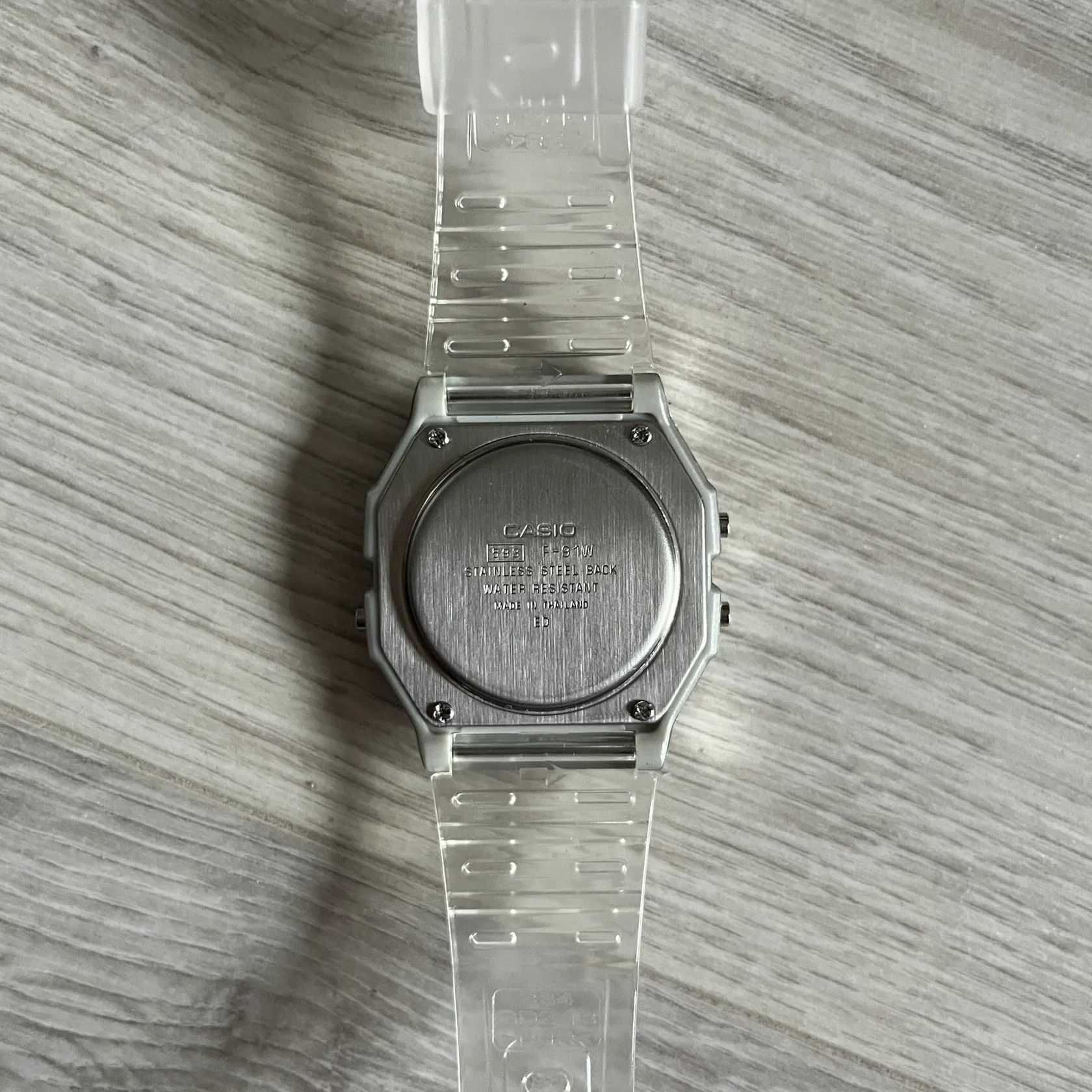 Casio Casio F-91W "Rio de Janeiro" Clear Digital Watch Size ONE SIZE - 5 Thumbnail