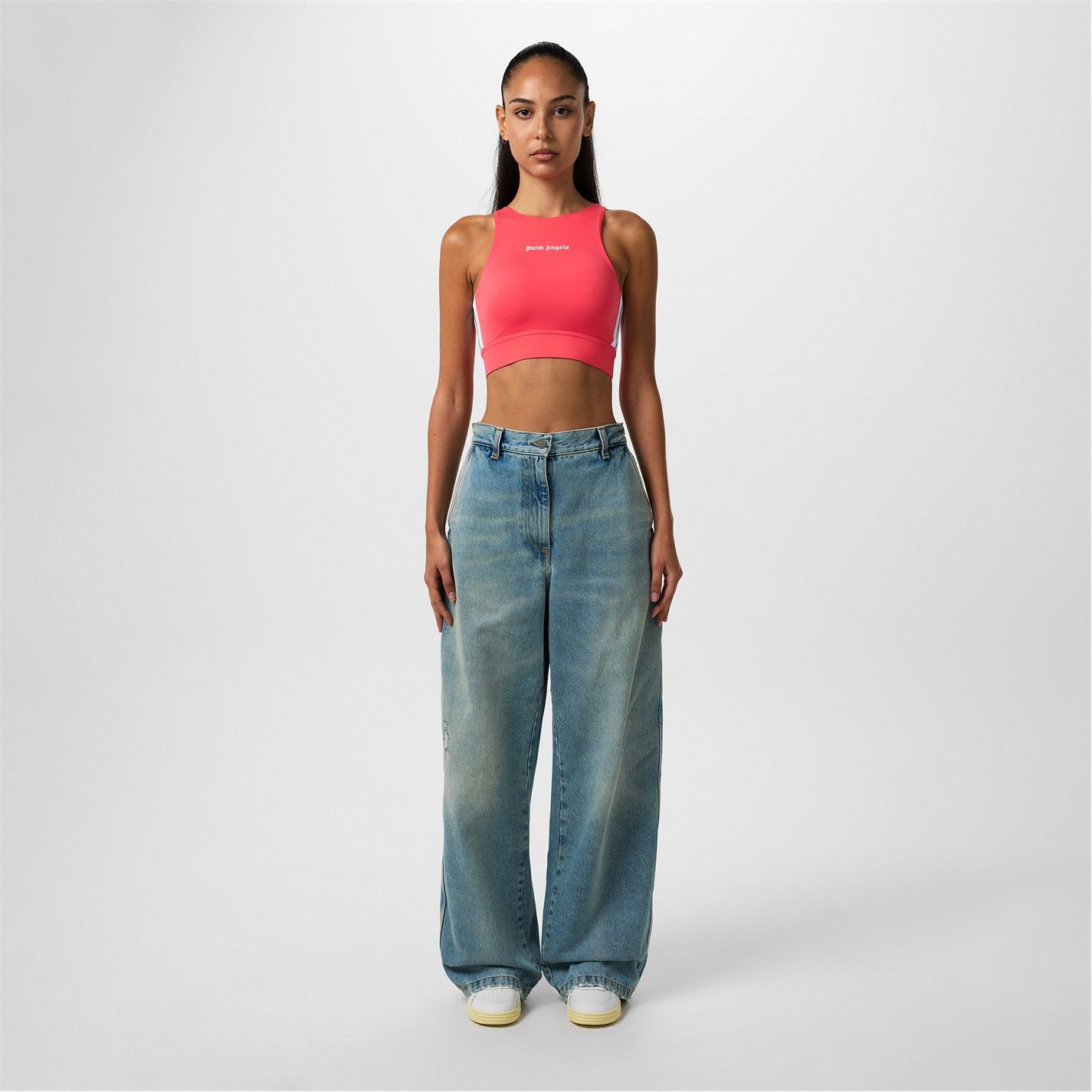 o1g2r1mq0325 Crop Top in Fuchsia
