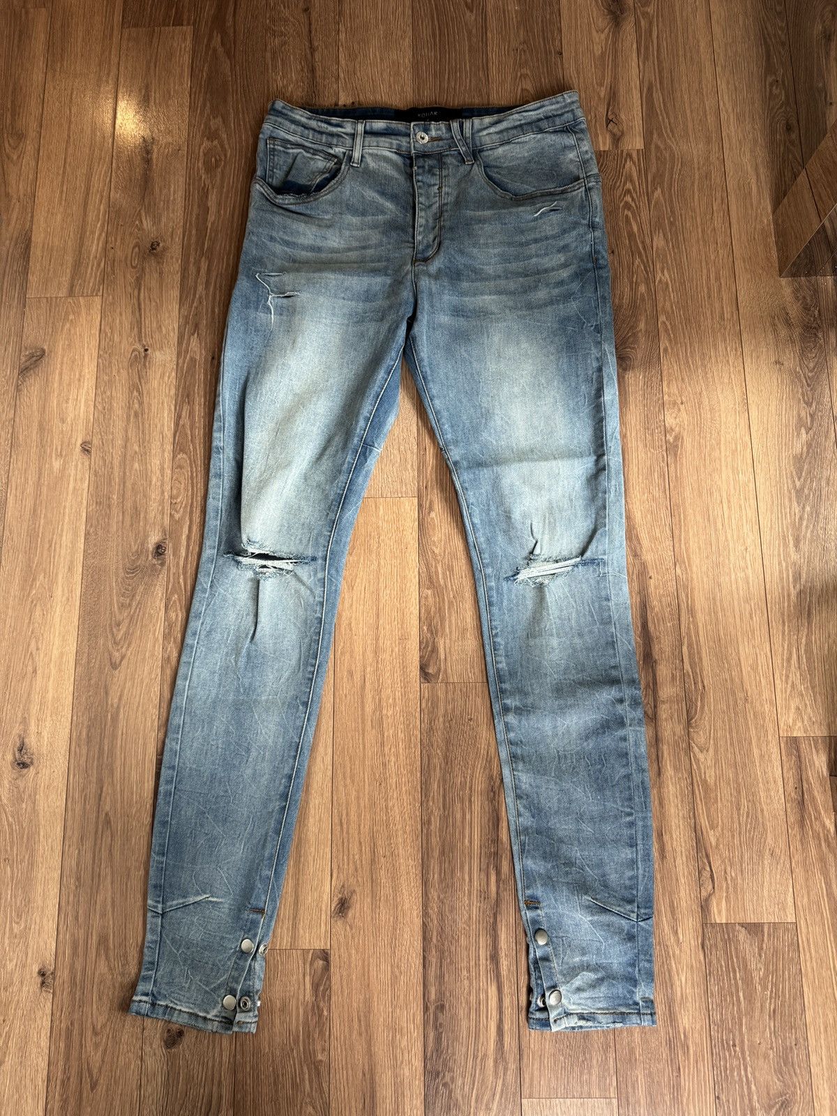 Kollar Clothing Blue Kollar Clothing Distressed Button Up Denim Size US 32 / EU 48 - 1 Thumbnail