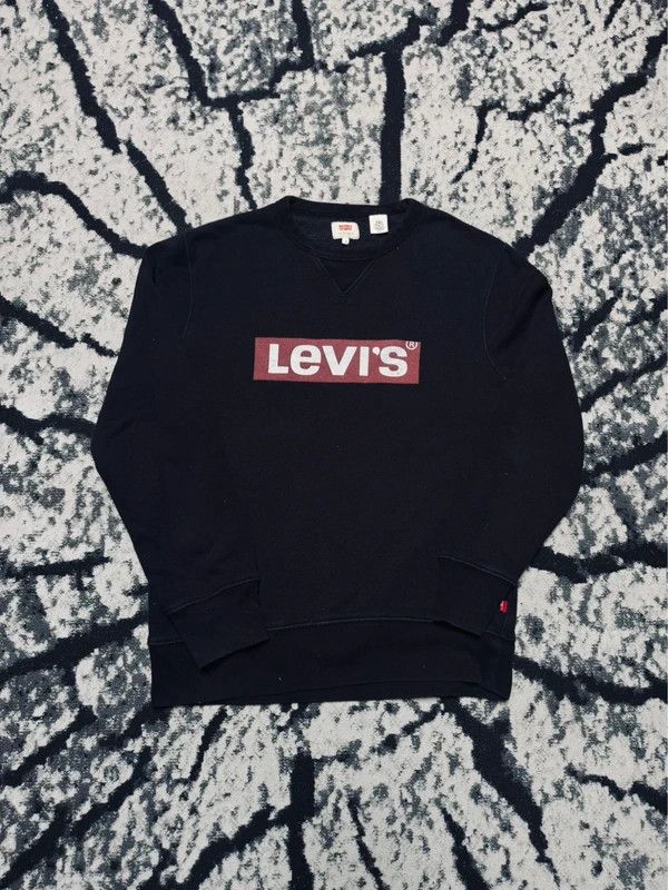 Levi's Levis crewneck sweatshirt black red S Size US S / EU 44-46 / 1 - 1 Thumbnail