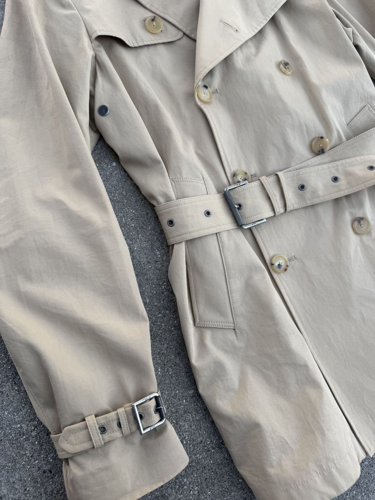 Ralph Lauren Black Label SAMPLE double breasted trench coat Size US M / EU 48-50 / 2 - 4 Thumbnail
