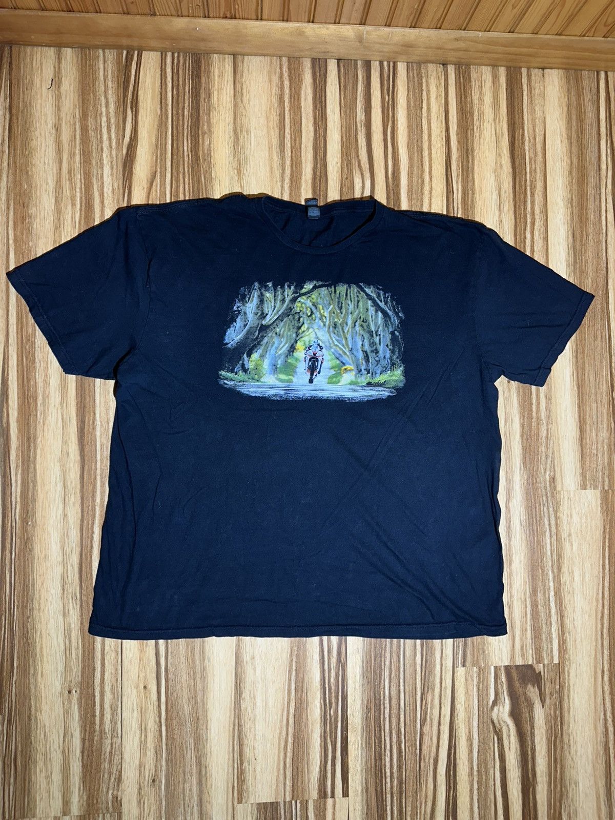 Other Racing Motorcycle with forest background gildan Tshirt Size US XXL / EU 58 / 5 - 1 Thumbnail
