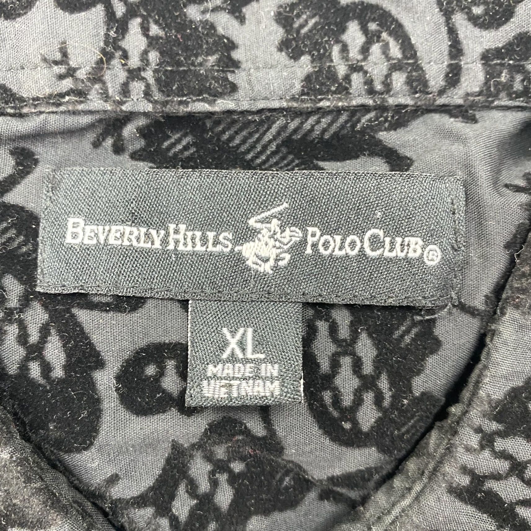 Beverly Hills Polo Club VINTAGE Beverly Hills Polo Club Shirt Mens XL Burnout Velvet Flocked Paisley Button Down Size US XL / EU 56 / 4 - 3 Thumbnail