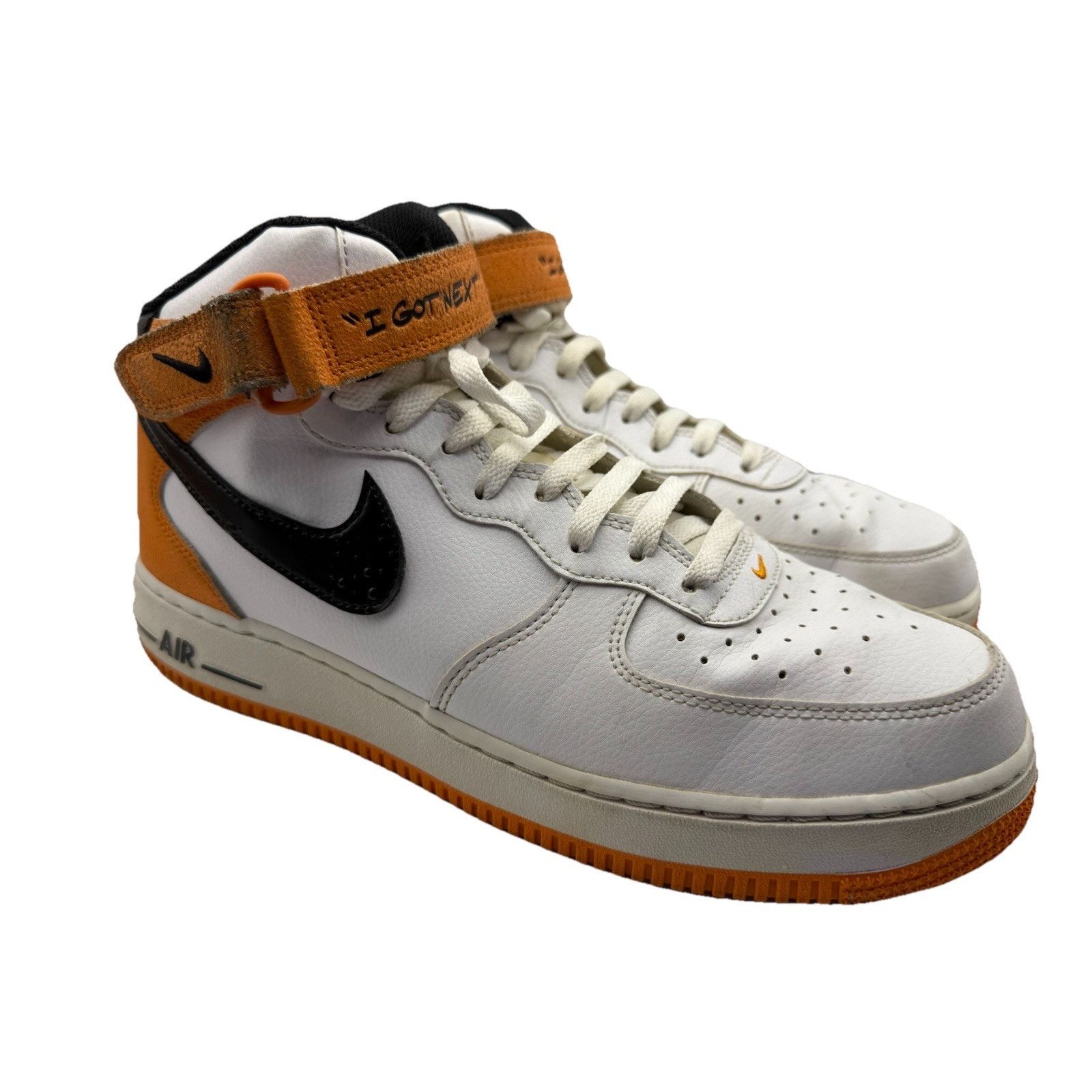 Nike Nike Air Force 1 07 “I Got Next” DV2134-100 White Orange Size US 10.5 / EU 43-44 - 2 Thumbnail