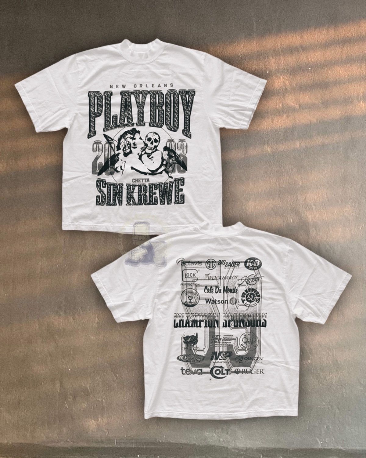 G59 Records × STAFF WORKFORCE Sin Krewe Chetta SK CHAMPION playboy NEW ORLEANS suicideboys Size US S / EU 44-46 / 1 - 1 Thumbnail
