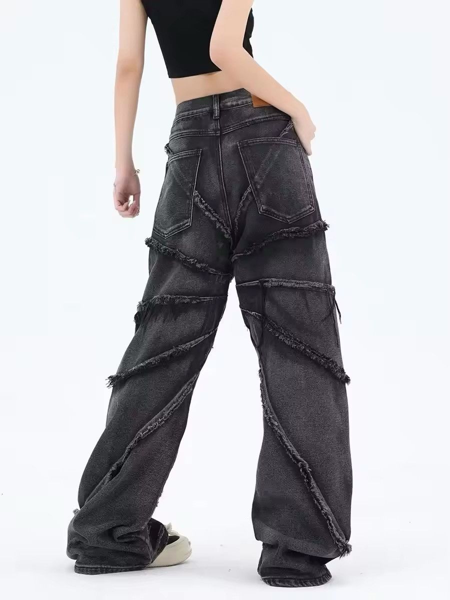Japanese Brand Punk Black Web Style Pant Size 32" / US 10 / IT 46 - 5 Thumbnail