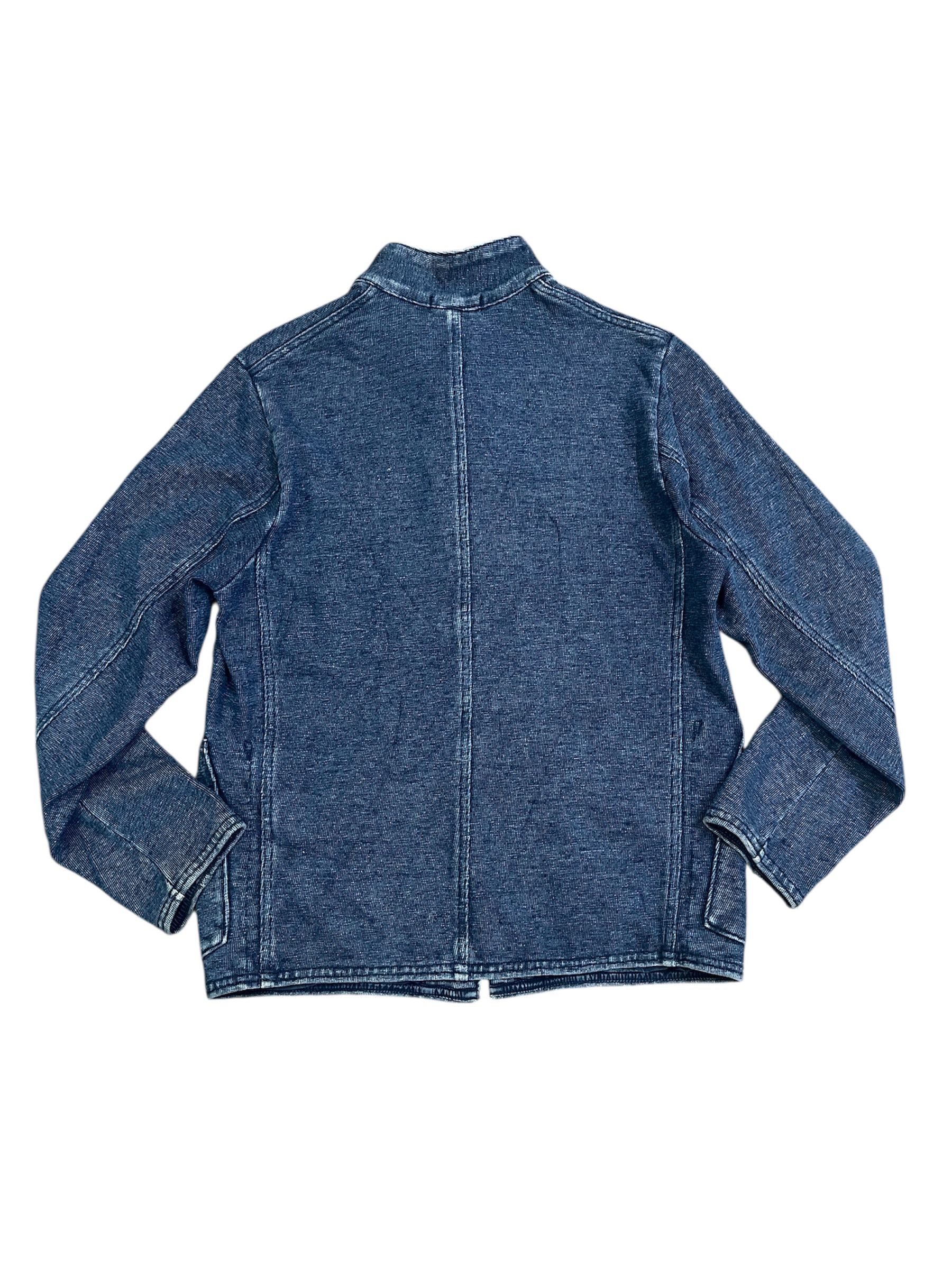 45rpm × Japanese Brand R by 45RPM Blue Indigo Cotton Knit Chore Jacket Size US M / EU 48-50 / 2 - 2 Thumbnail
