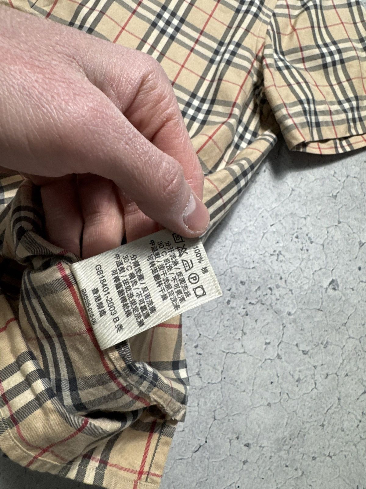 Burberry Burberry Checked Short Sleeve Button Up Vintage Shirt Size S Size US S / EU 44-46 / 1 - 8 Thumbnail